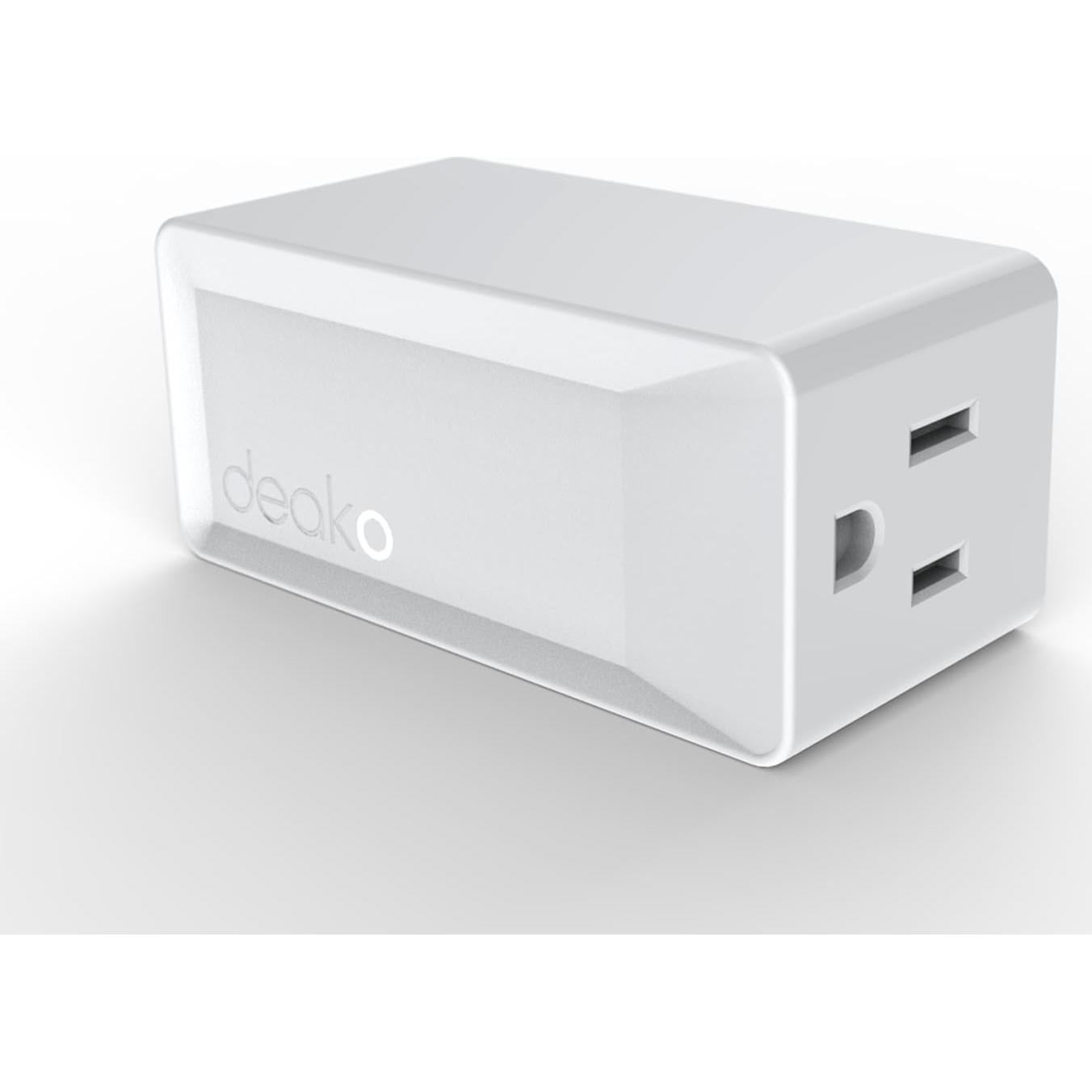 Enchufe Inteligente Deako, Control Remoto, 15A, Blanco