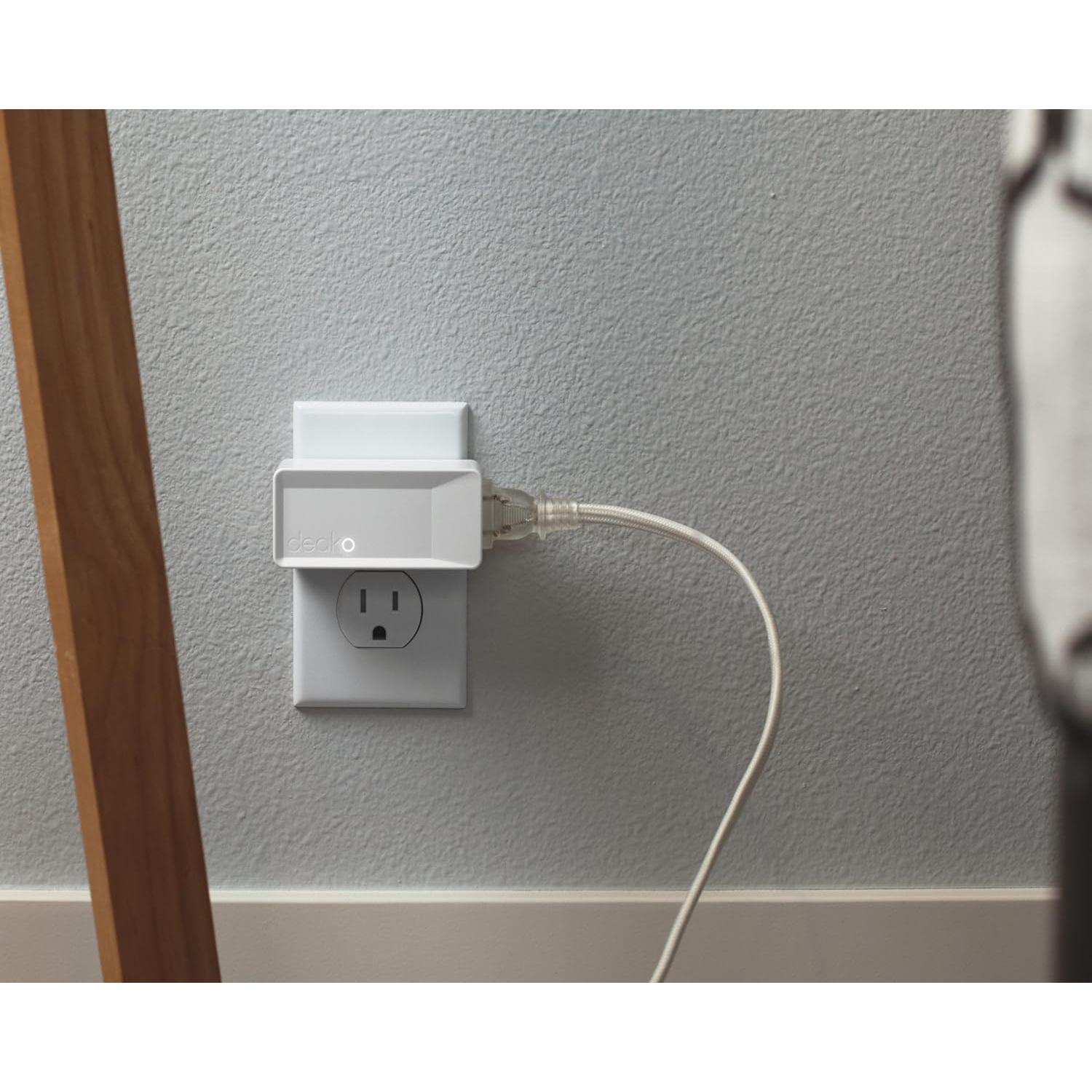 Enchufe Inteligente Deako, Control Remoto, 15A, Blanco