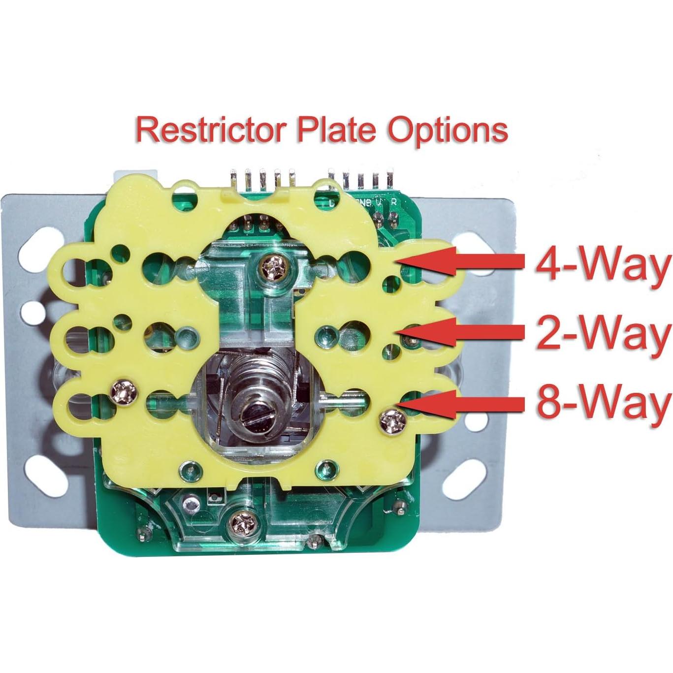 Joystick LED Genérico 2-4-8 vías con bola rosa iluminada