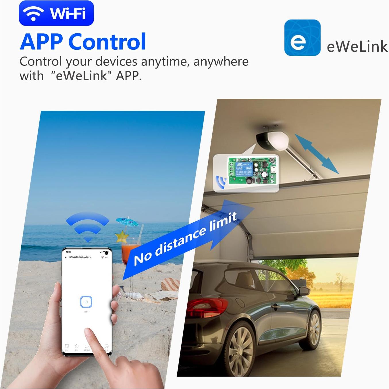 Interruptor Inteligente WiFi DieseRC EW748 4x1 Control APP