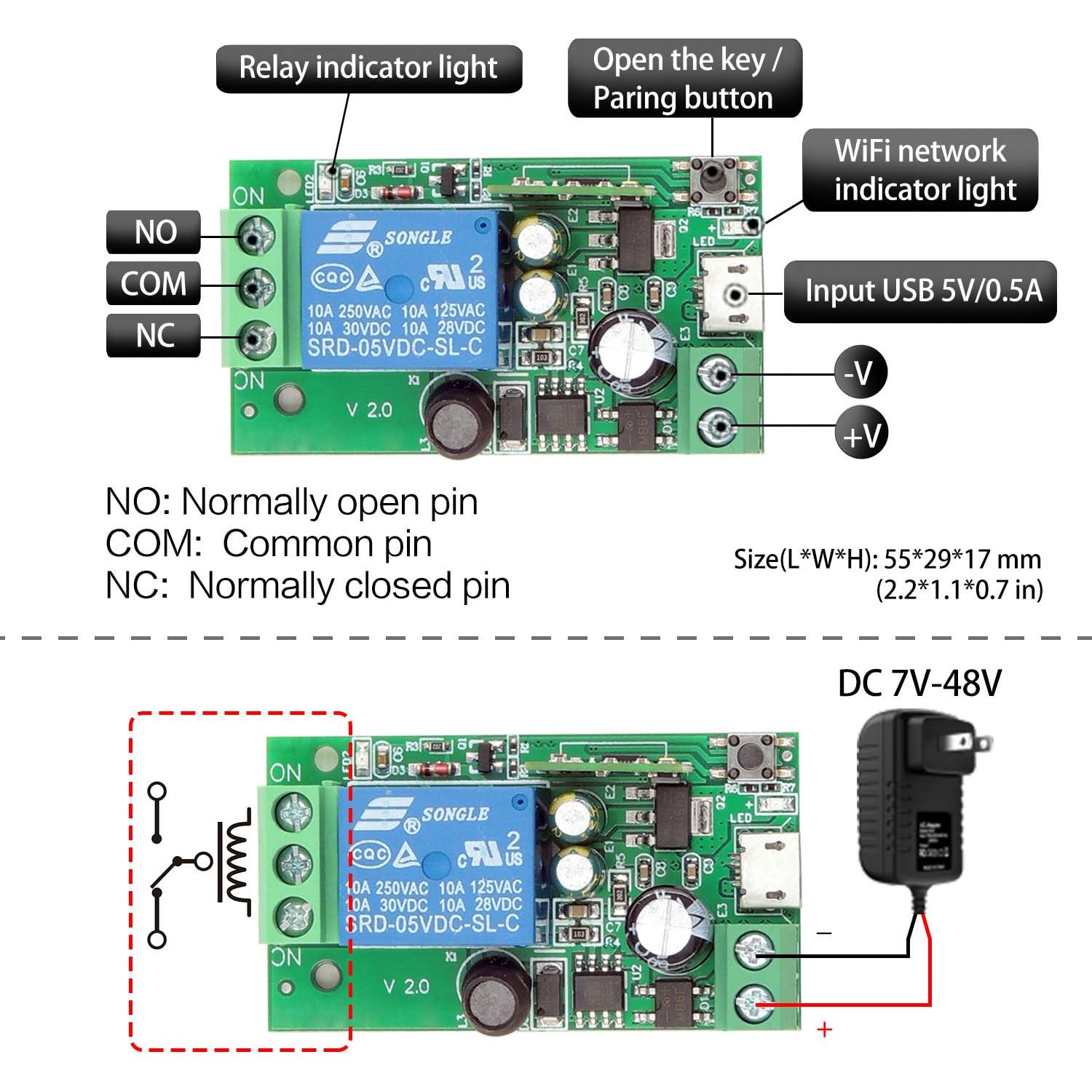 Interruptor Inteligente WiFi DieseRC EW748 4x1 Control APP