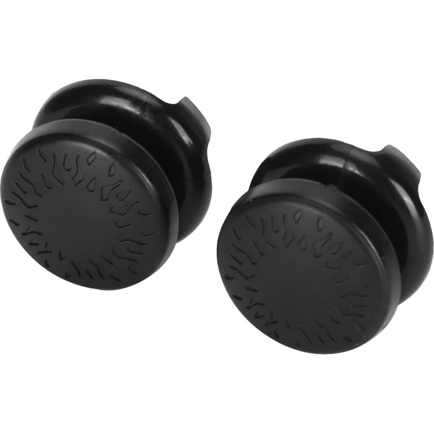 for Controller Grip, for Thumbsticks Grips, 2PCS Thumbstick Soft Silicone Cover Grip Stick Joystick Controller Gamepad Key Cap for (Black)