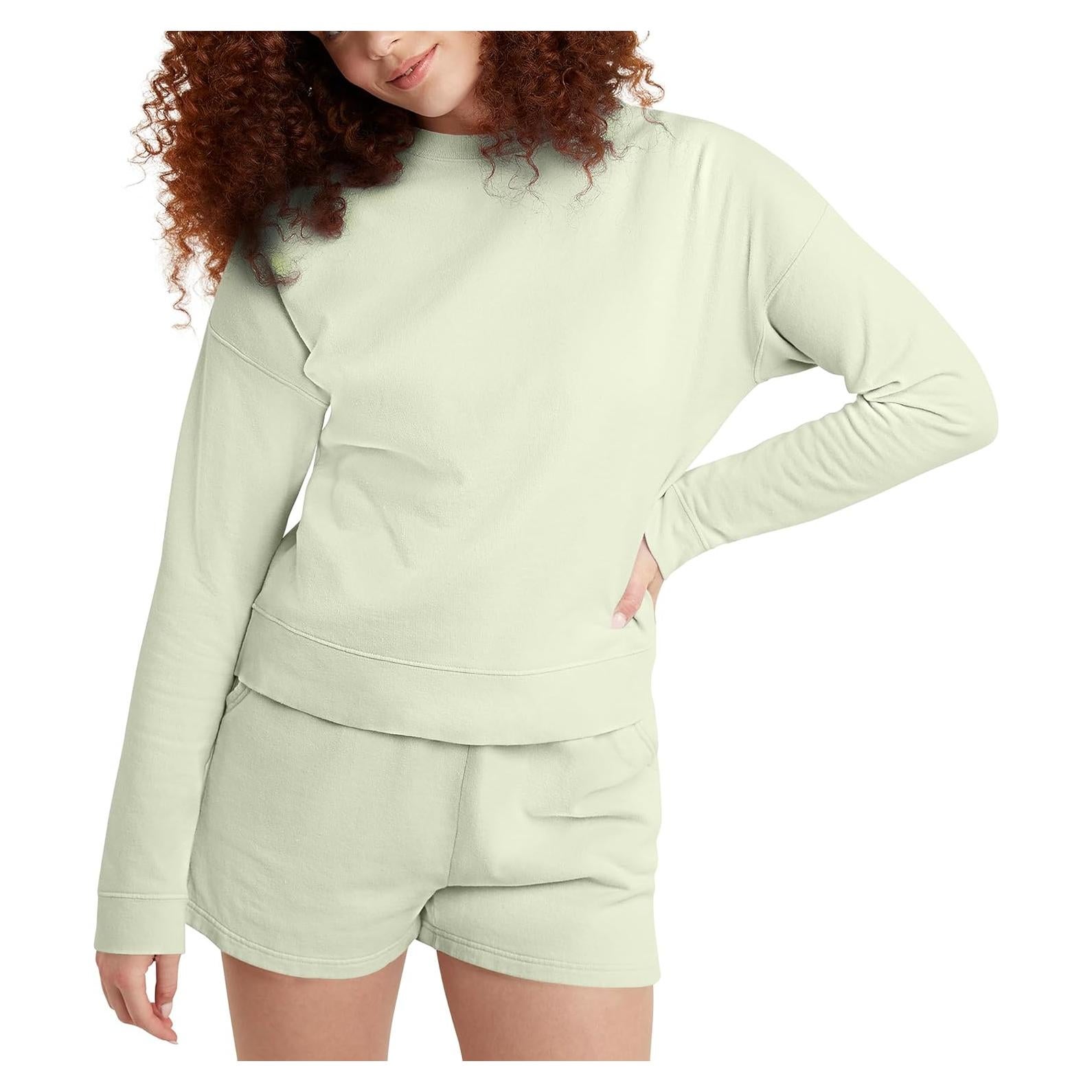 Sudadera de mujer Hanes Originals felpa ligera Lima Chic