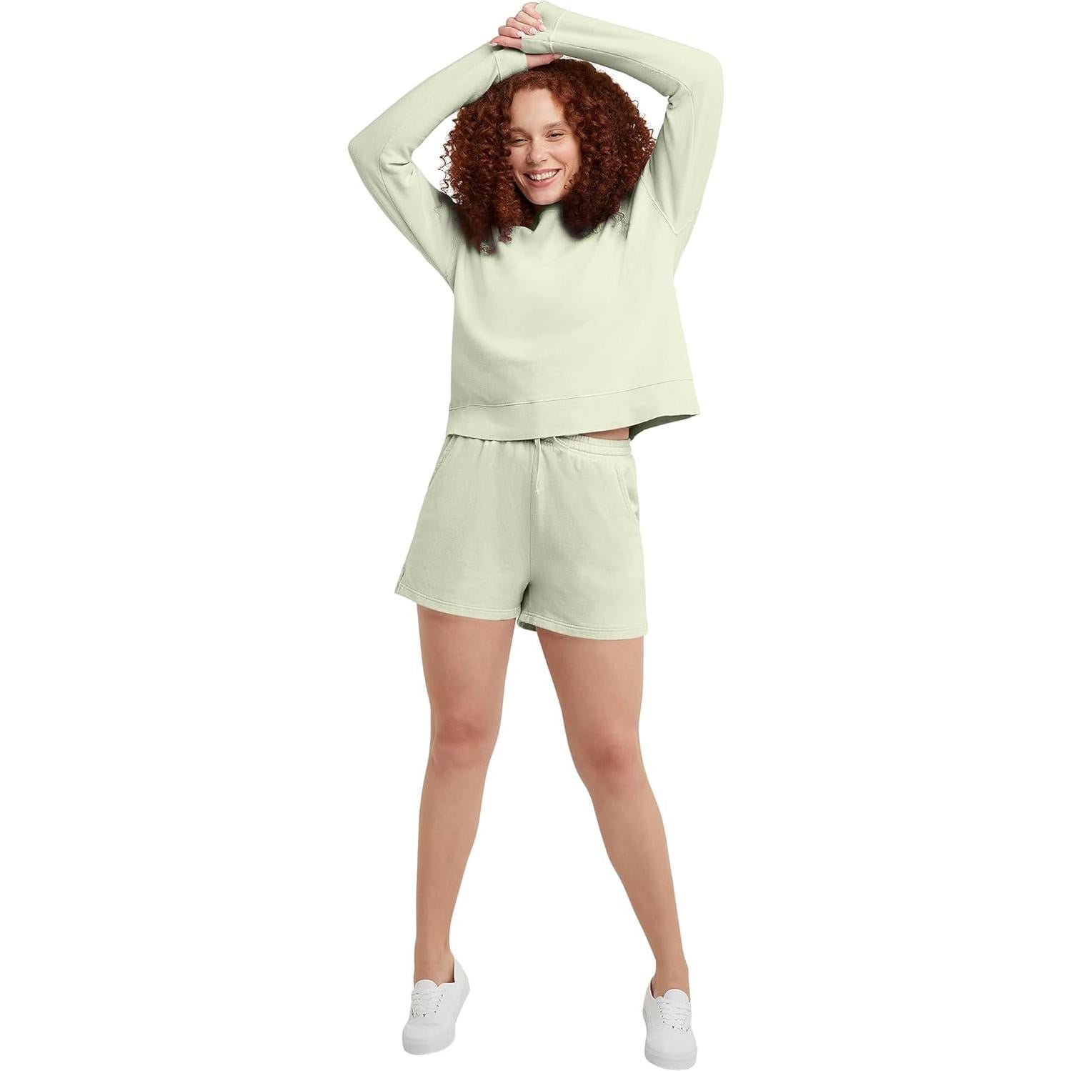 Sudadera de mujer Hanes Originals felpa ligera Lima Chic