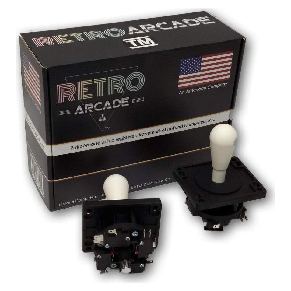 Joystick de Arcade RetroArcade Estilo Competencia Blanco