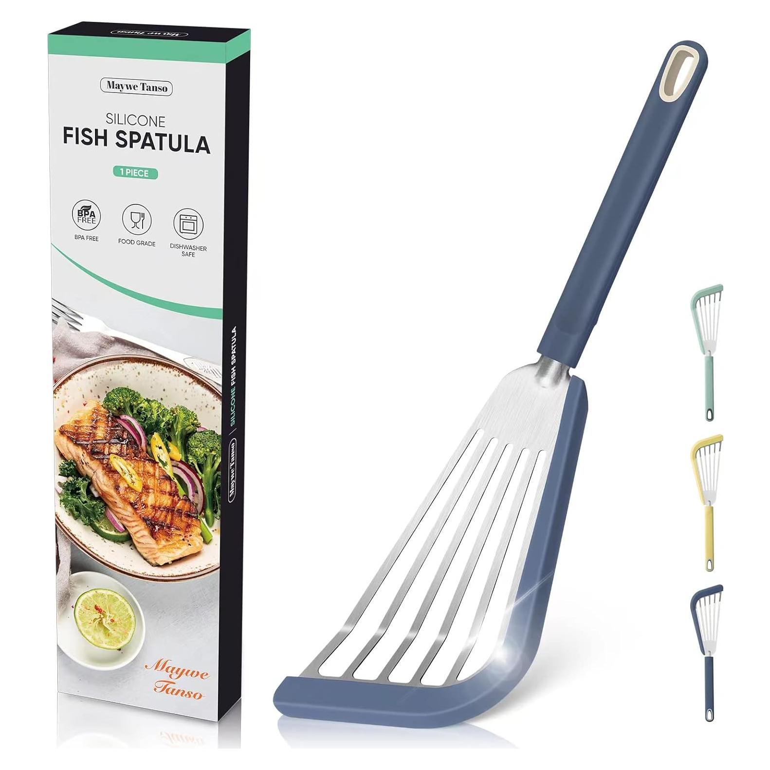 Espátula de Silicona Maywe Tanso 33.3cm Antiadherente Azul