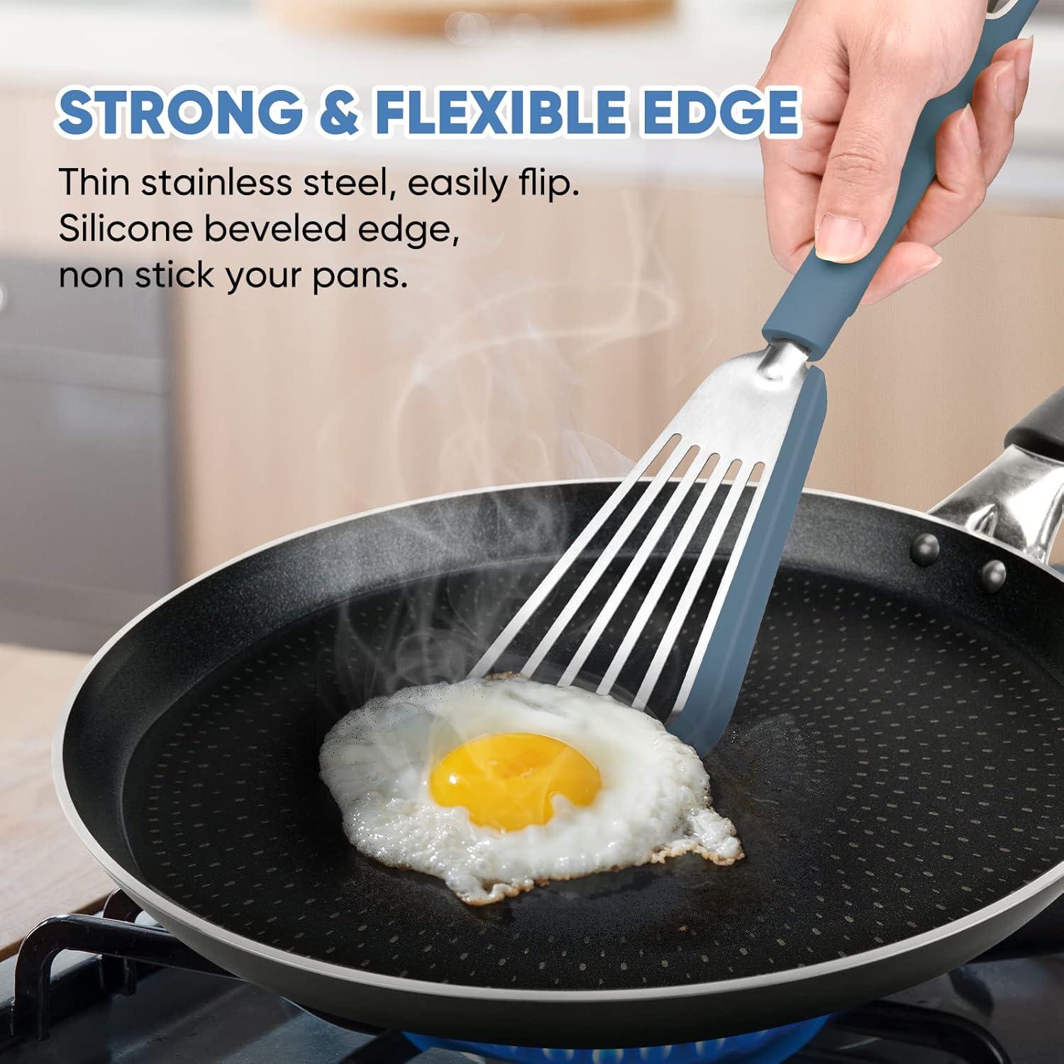 Espátula de Silicona Maywe Tanso 33.3cm Antiadherente Azul