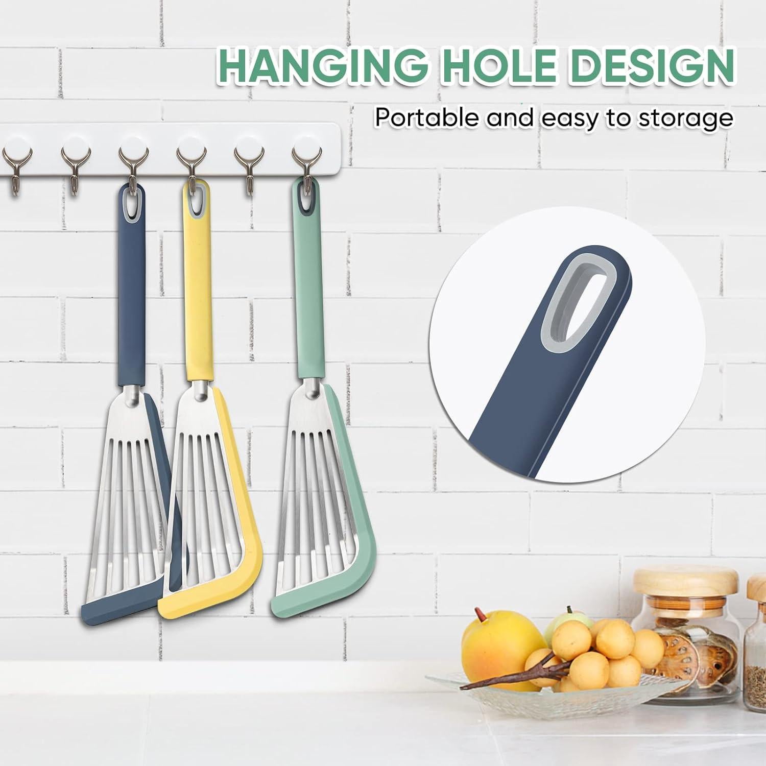 Espátula de Silicona Maywe Tanso 33.3cm Antiadherente Azul