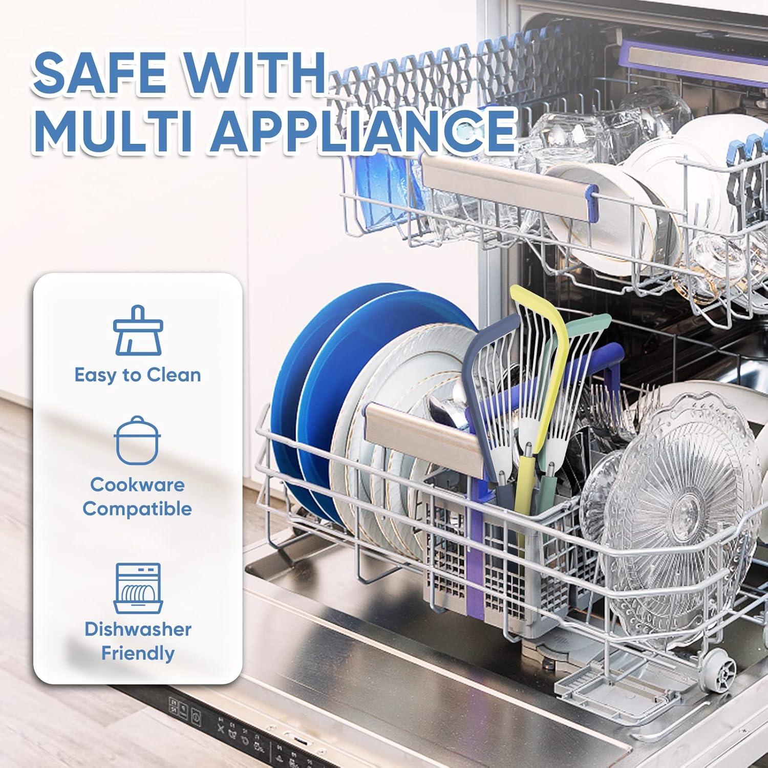 Espátula de Silicona Maywe Tanso 33.3cm Antiadherente Azul