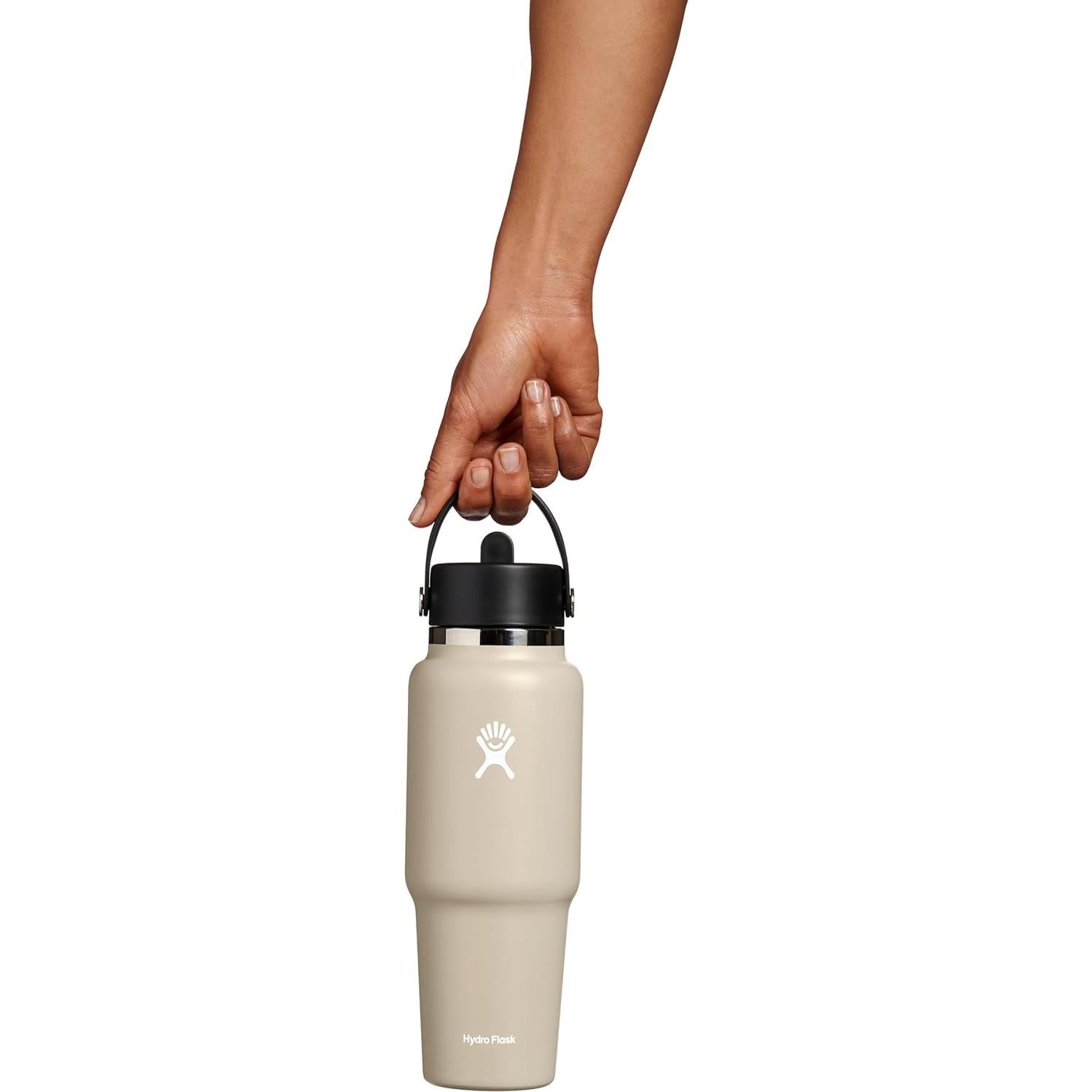 Botella de Viaje Hydro Flask 32 Oz con Popote Flexible Oat