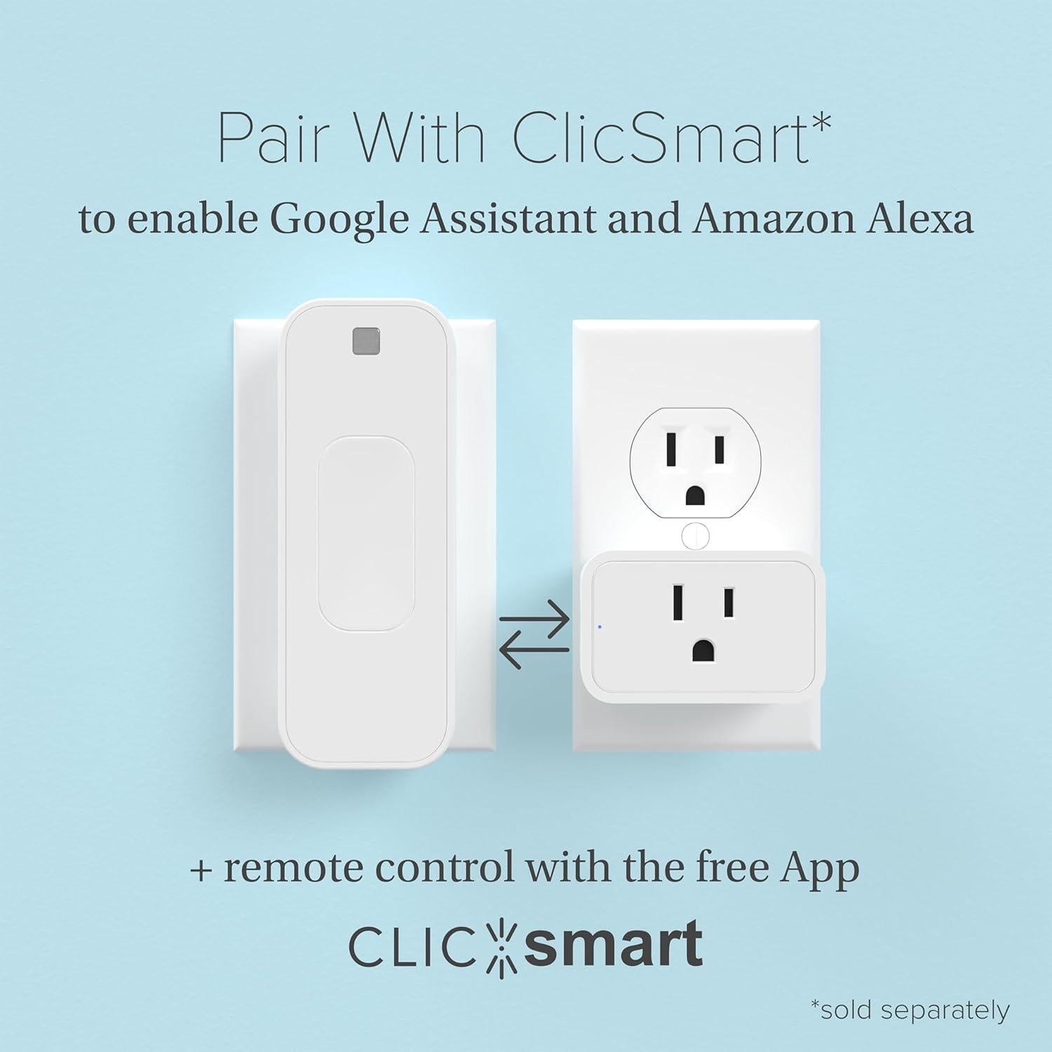 Enchufe Inteligente ClicSmart WiFi Blanco Compatible Alexa