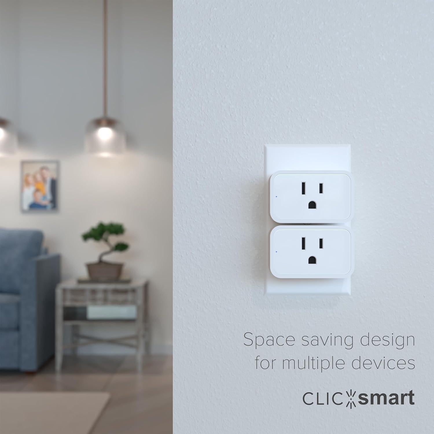 Enchufe Inteligente ClicSmart WiFi Blanco Compatible Alexa