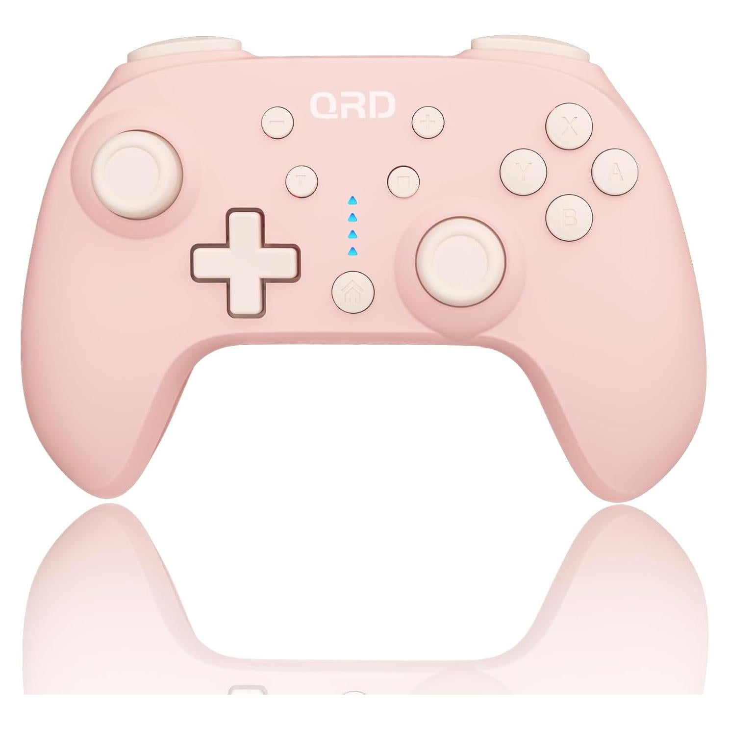 Controlador Inalámbrico QRD Junior E5 Rosa para Switch y PC