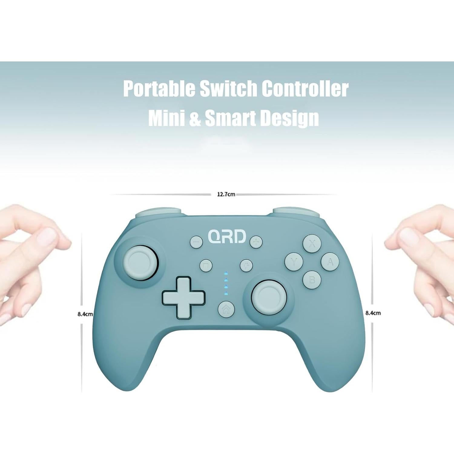 Controlador Inalámbrico QRD Junior E5 Azul para Switch y PC