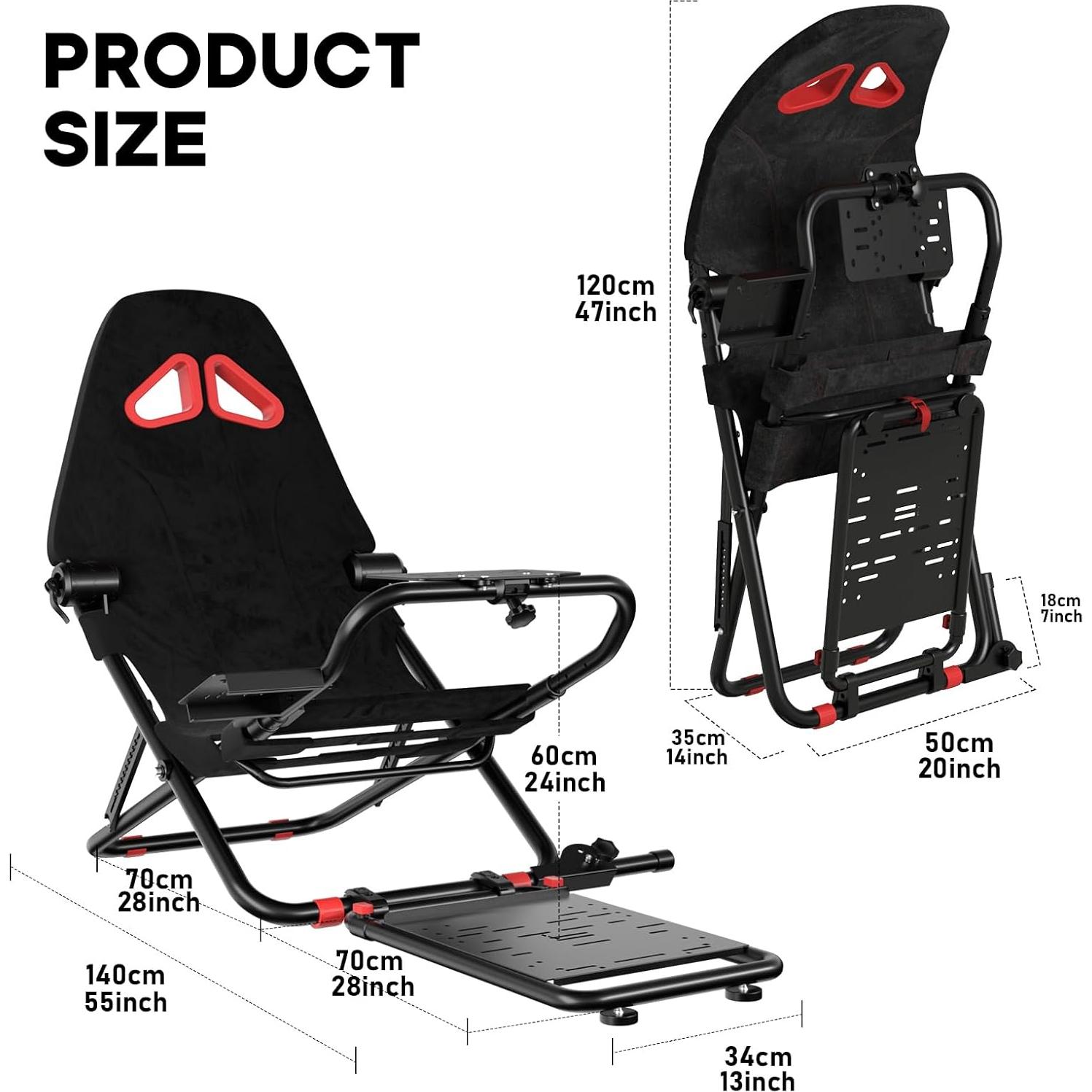 Cockpit Simulador de Carreras DIWANGUS Plegable para Volante