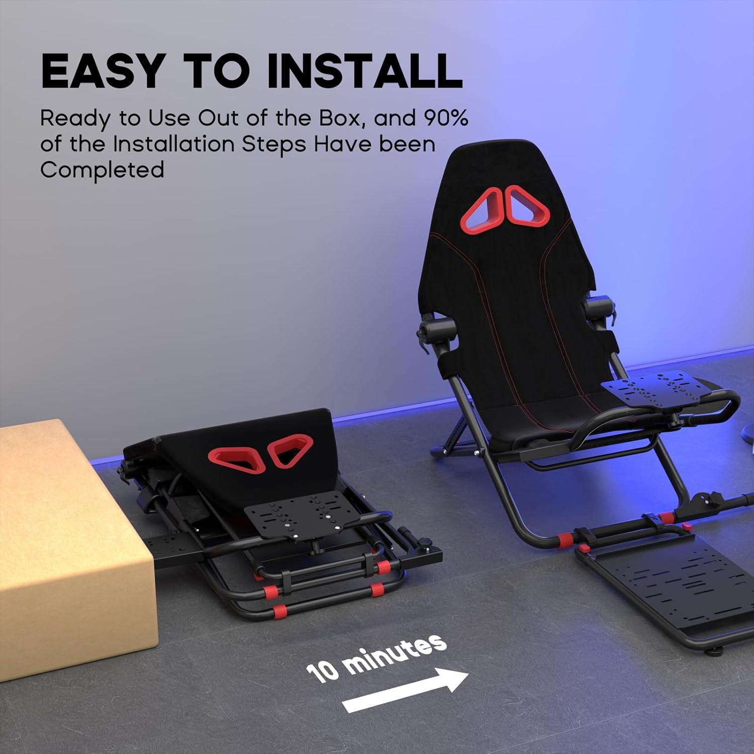 Cockpit Simulador de Carreras DIWANGUS Plegable para Volante