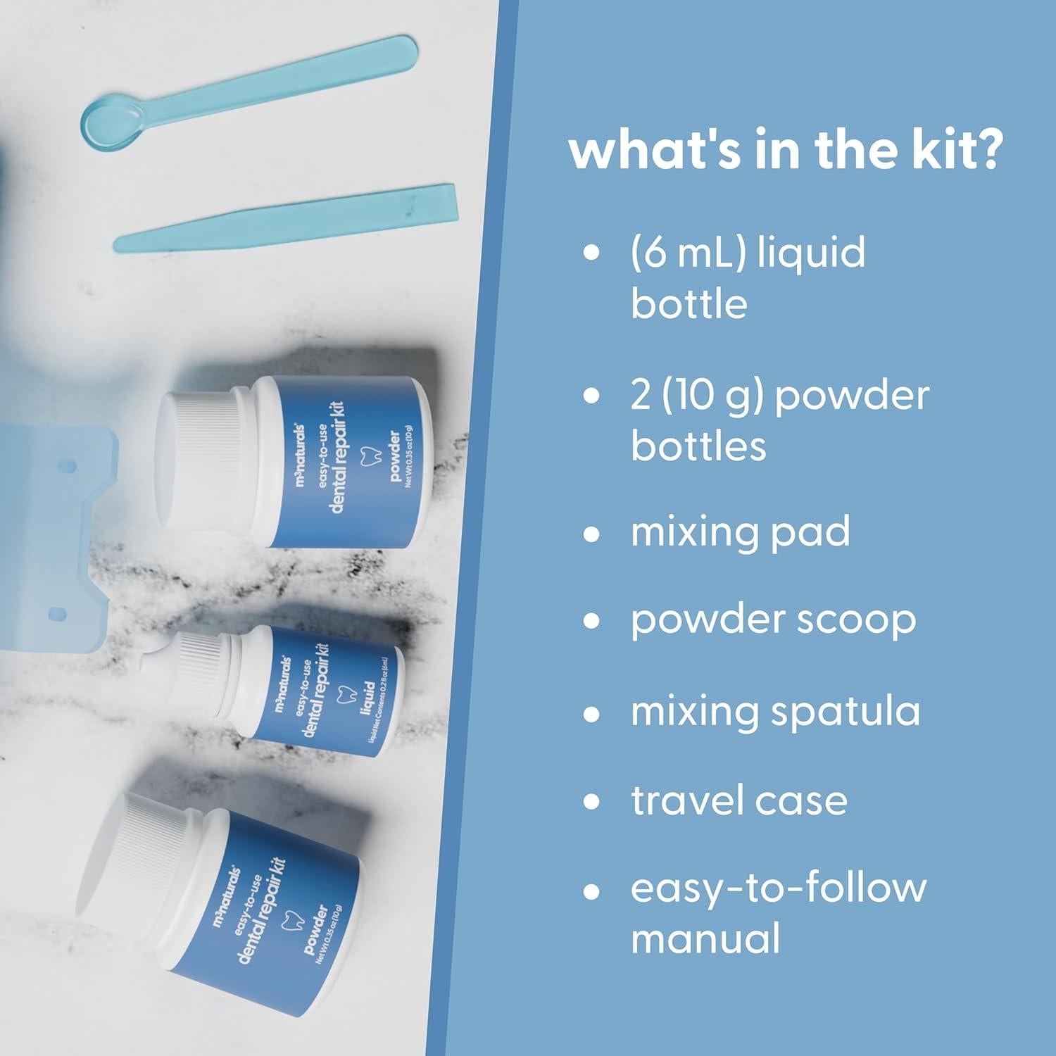 Kit de Reparación Dental M3 Naturals - Relleno Temporal para Dientes