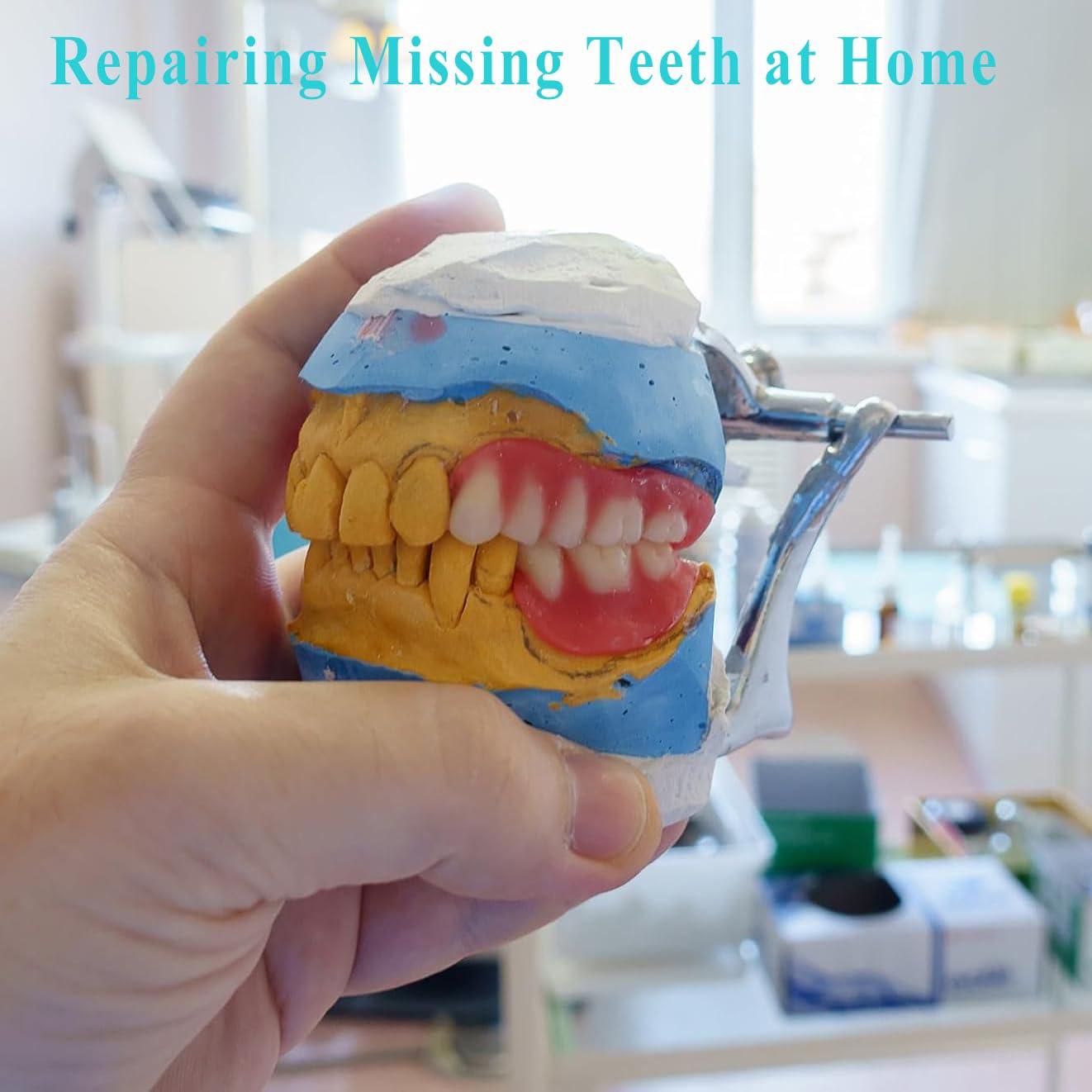 Kit de Dientes Falsos DIY Longkason - Dentadura Completa y Parcial