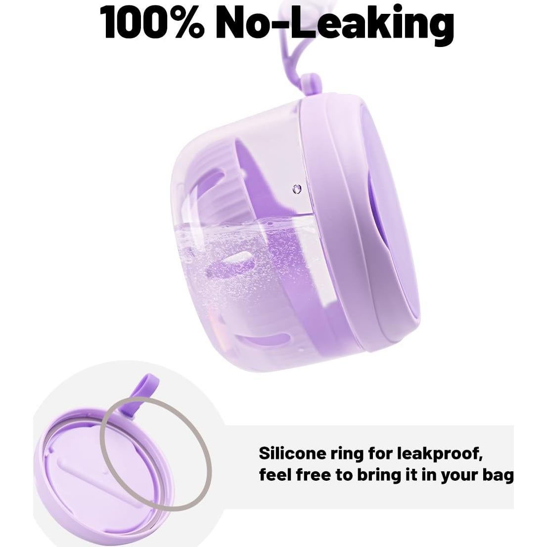 Estuche para Dentaduras Mckkor Morado a Prueba de Fugas