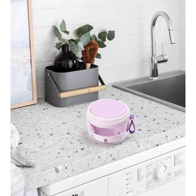 Estuche para Dentaduras Mckkor Morado a Prueba de Fugas