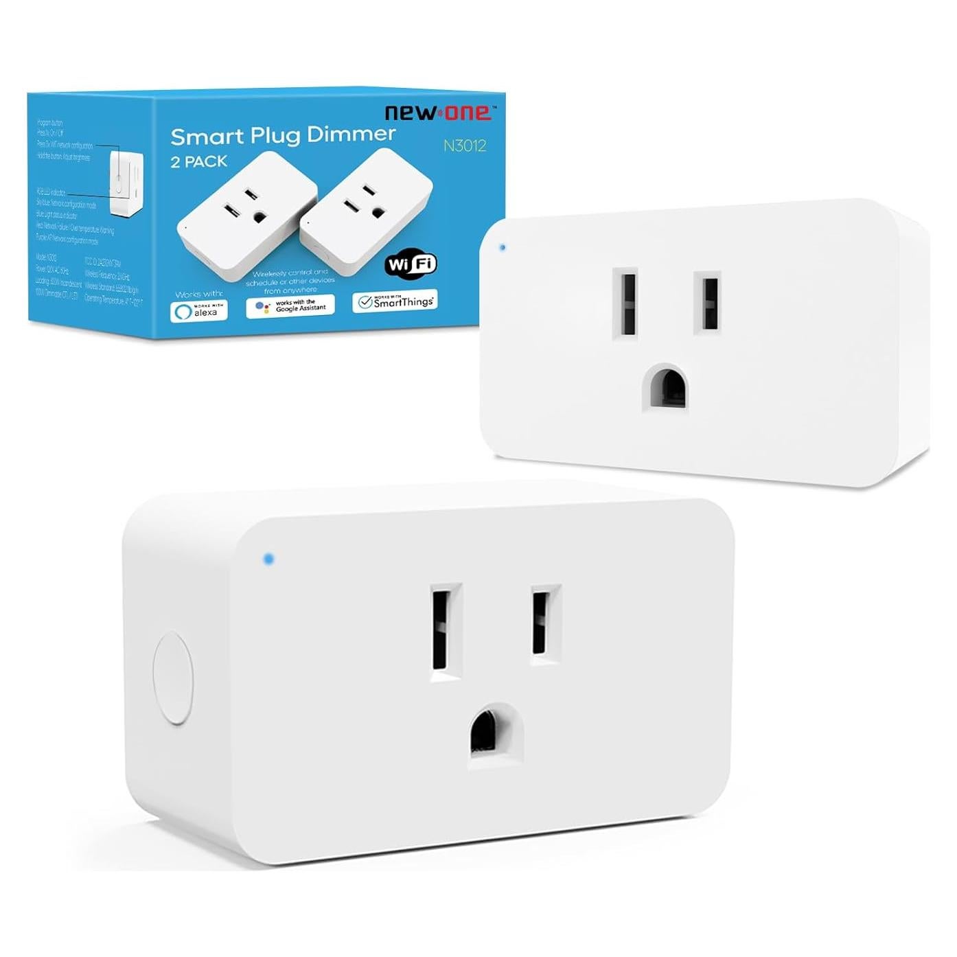 Enchufes Inteligentes Regulables Nuevo Uno 2 Paquete WiFi