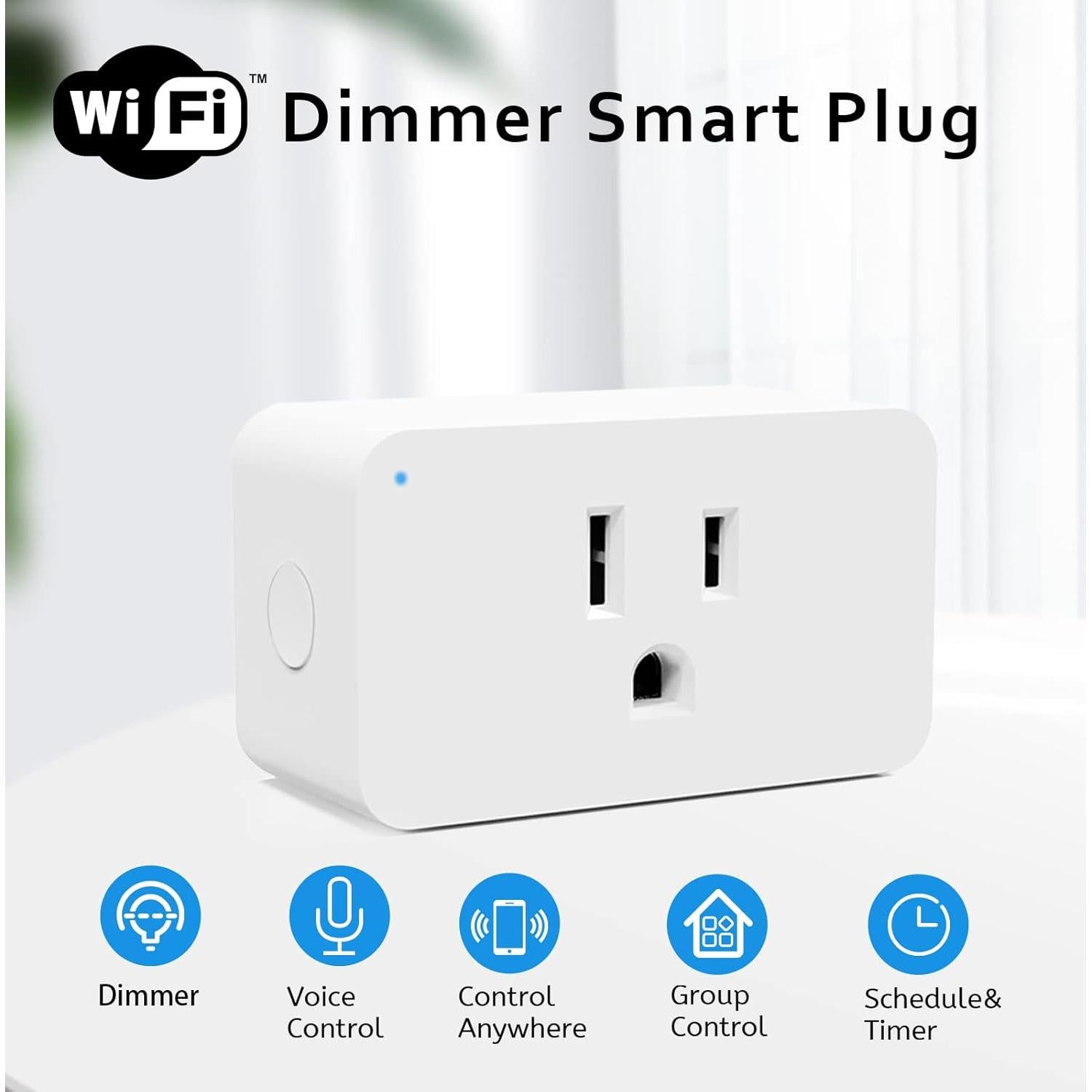 Enchufes Inteligentes Regulables Nuevo Uno 2 Paquete WiFi