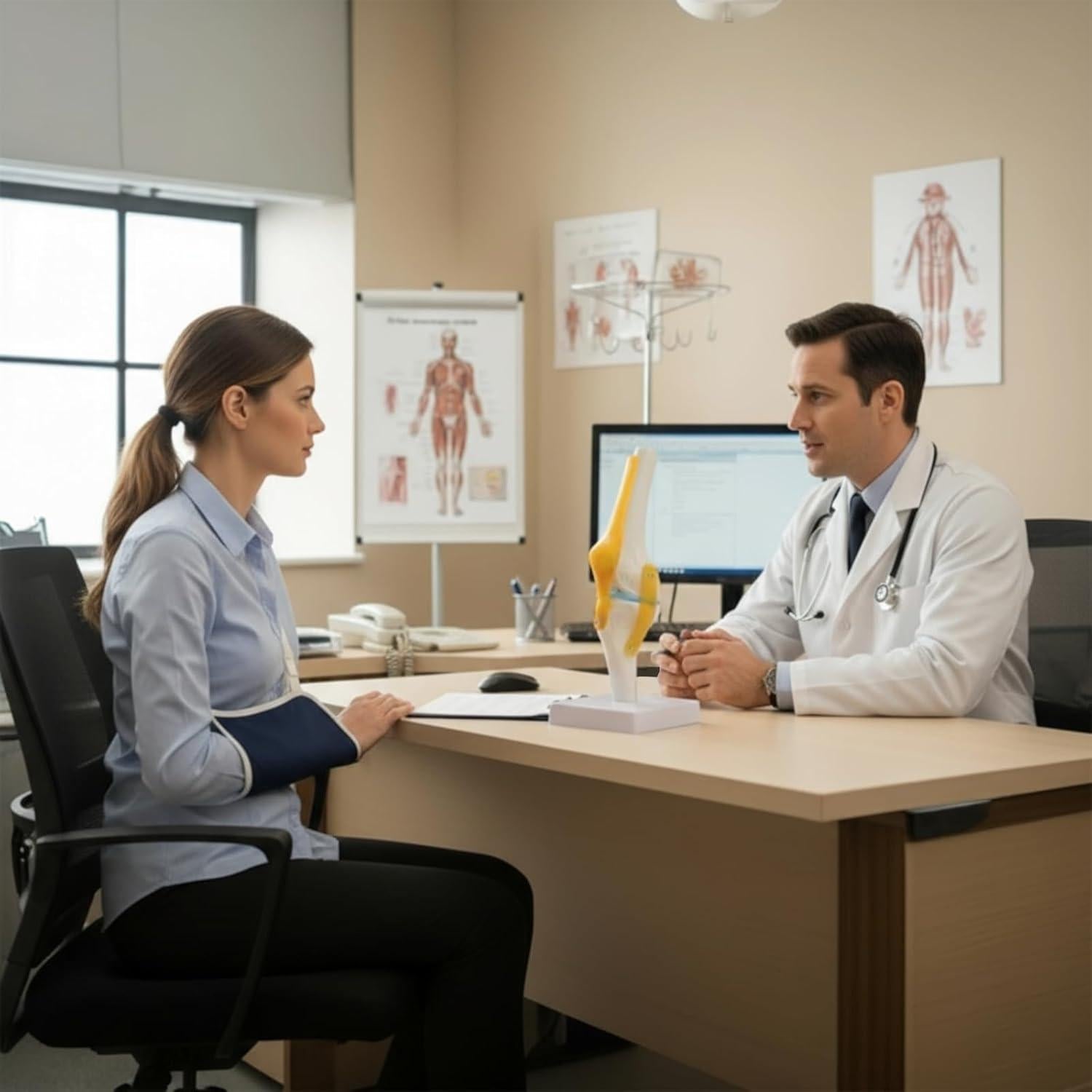 Modelo Anatómico de Rodilla Humana 1:1 con Ligamentos SHILAIYUNZ