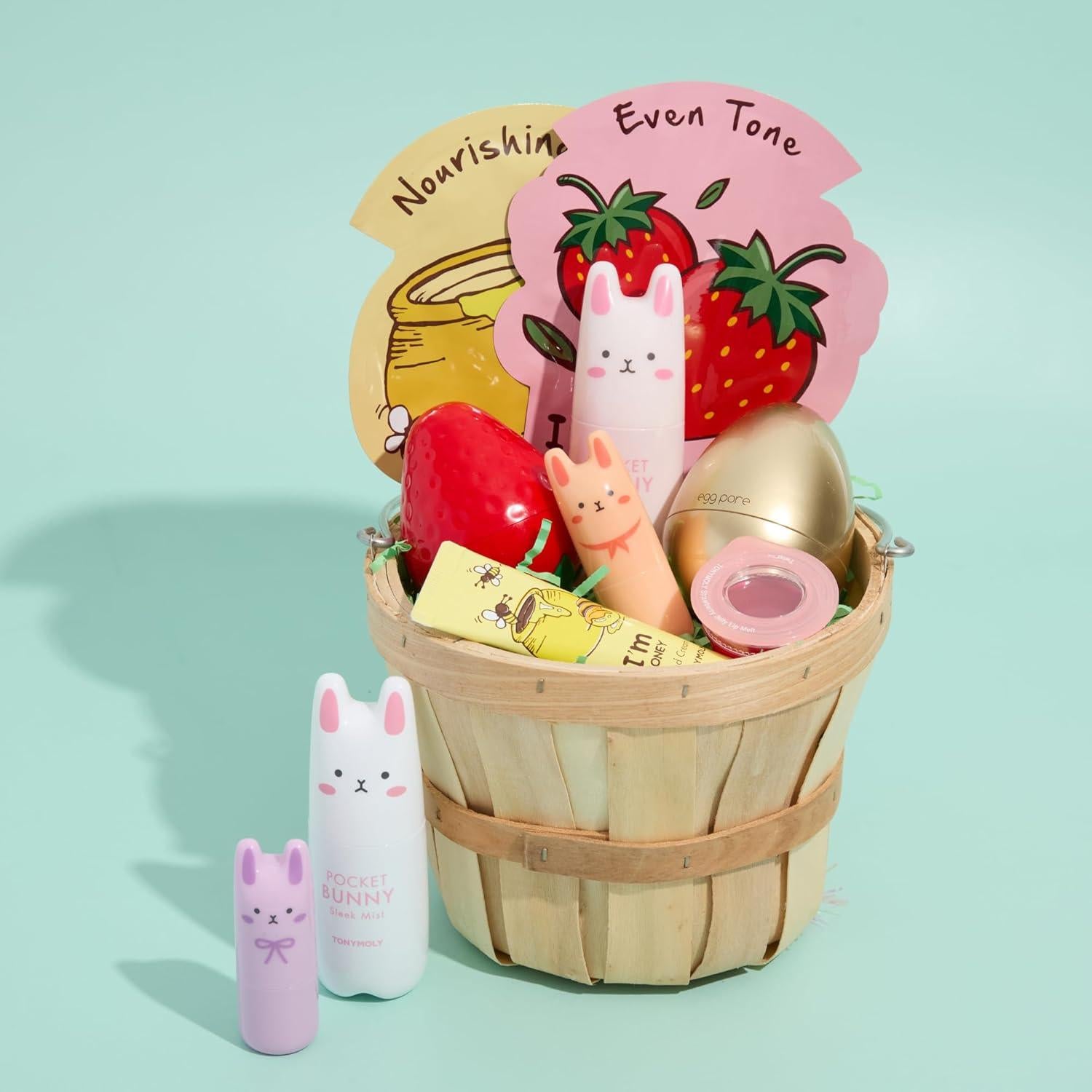 Spray Facial Hidratante TONYMOLY Pocket Bunny 89ml Aloe y Bayas