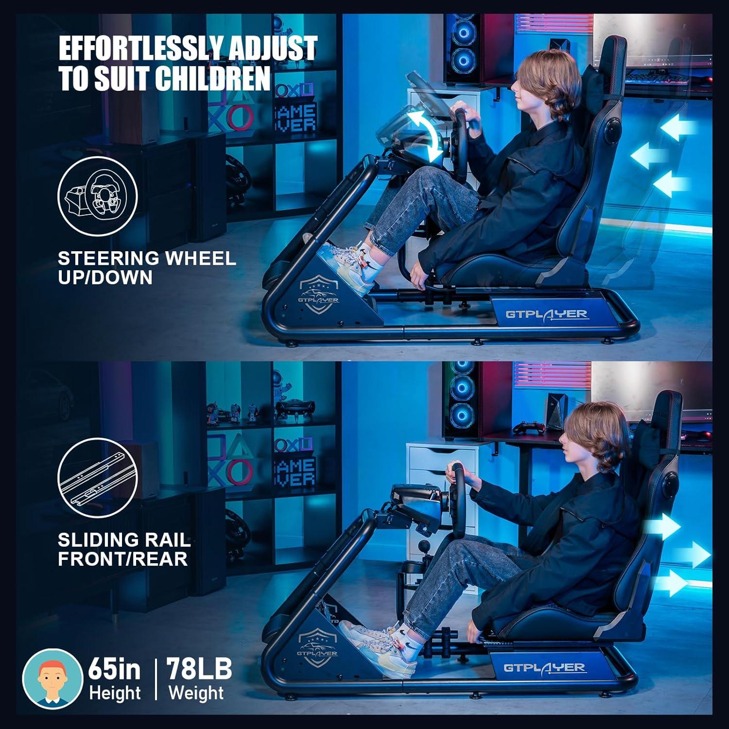 Cockpit Simulador de Carreras GTPLAYER GTS03 con Altavoces Bluetooth