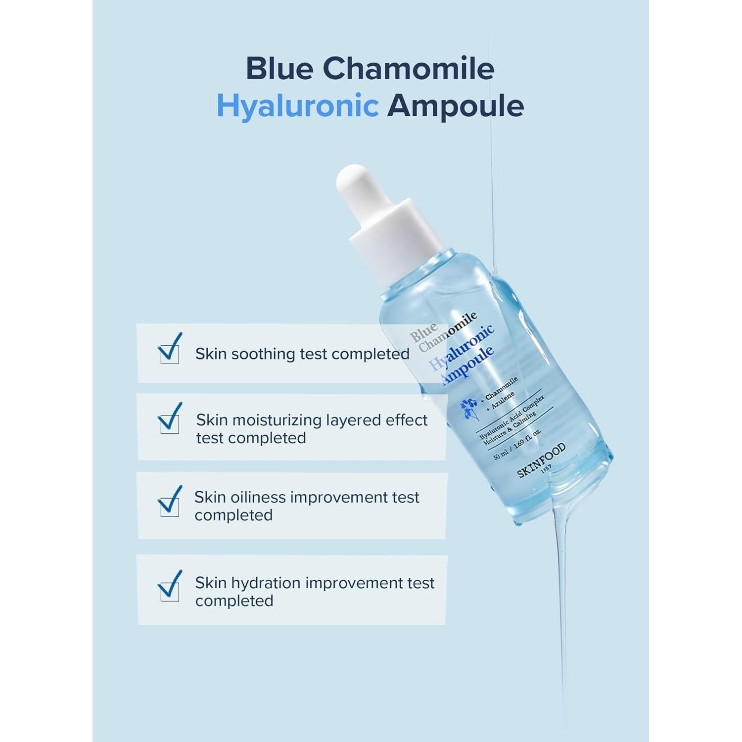 Ampoule Hidratante SKINFOOD Manzanilla Azul 50ml