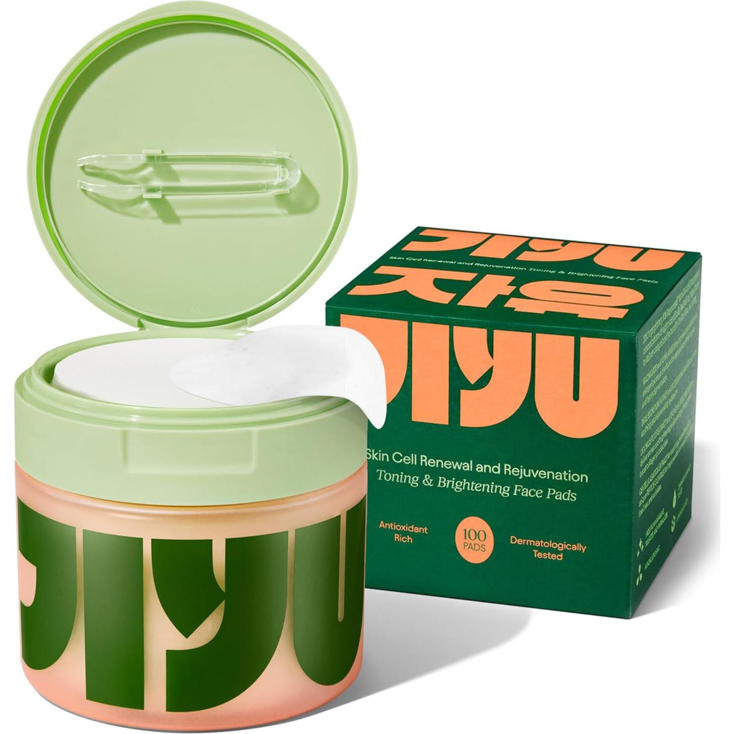 Toner Pads JiYu Anti-Envejecimiento 100 Unidades Eucalipto