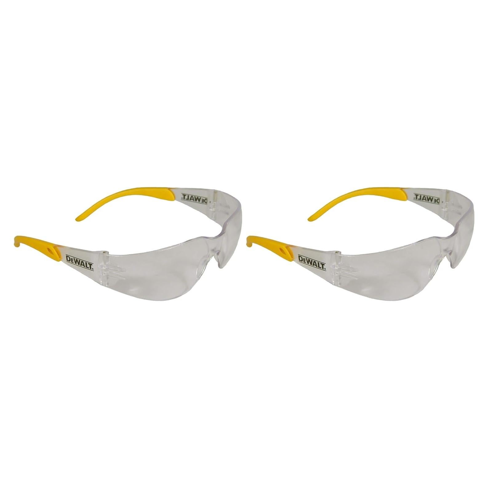 Gafas de Seguridad DEWALT DPG54-9C Ligeras UV 99.9% (Paquete de 2)