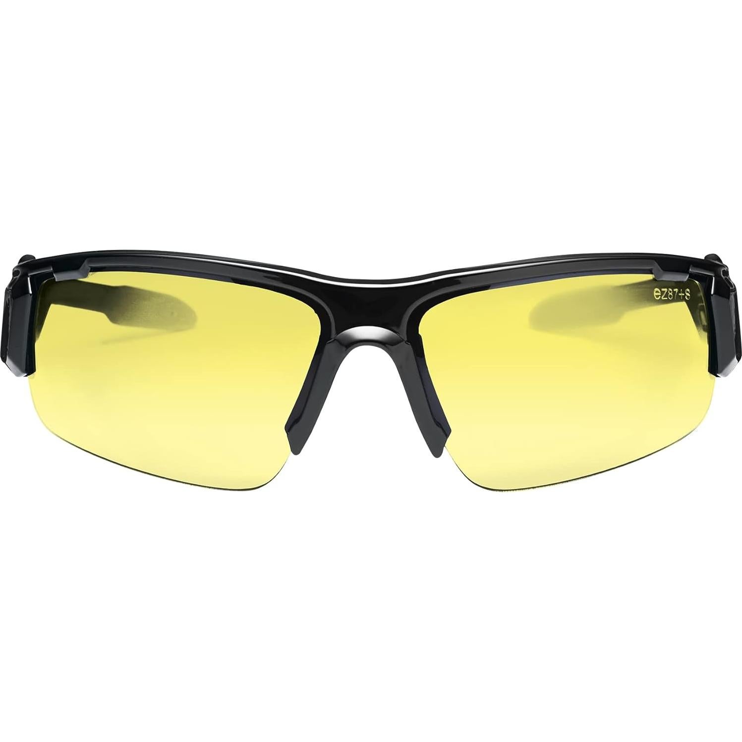 Gafas de Seguridad Ergodyne Skullerz DAGR - Marco Negro, Lente Amarillo