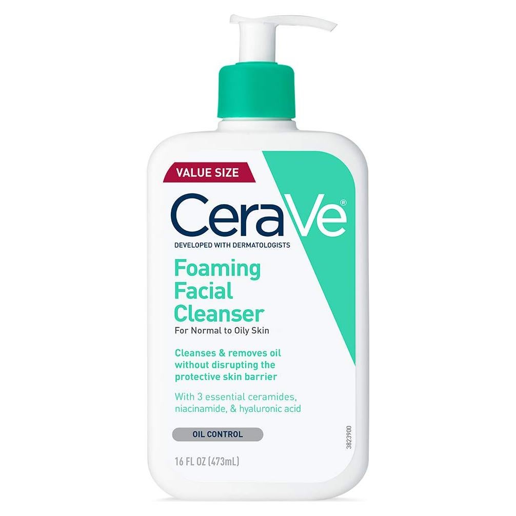 CeraVe Limpiador Facial Espumoso 473ml Piel Grasa Sin Fragancia