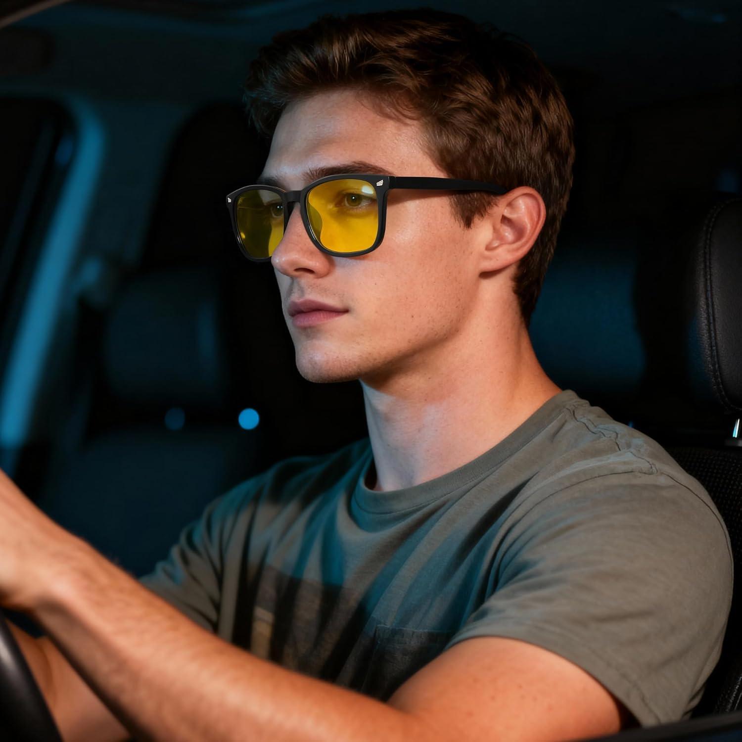 Gafas de Conducción Nocturna Polarizadas Amarillas Unisex