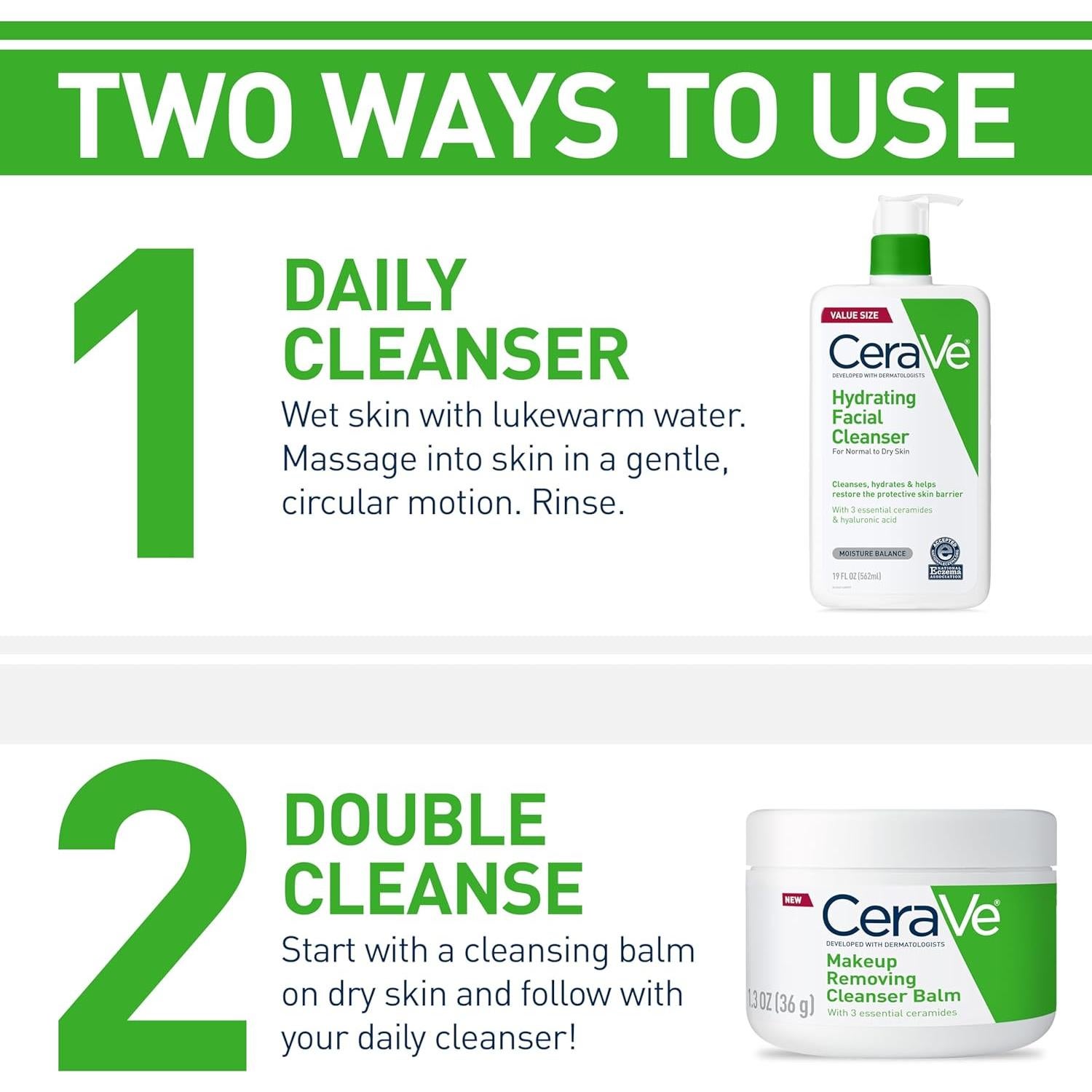 CeraVe Limpiador Facial Hidratante 473ml Piel Seca Ceramidas