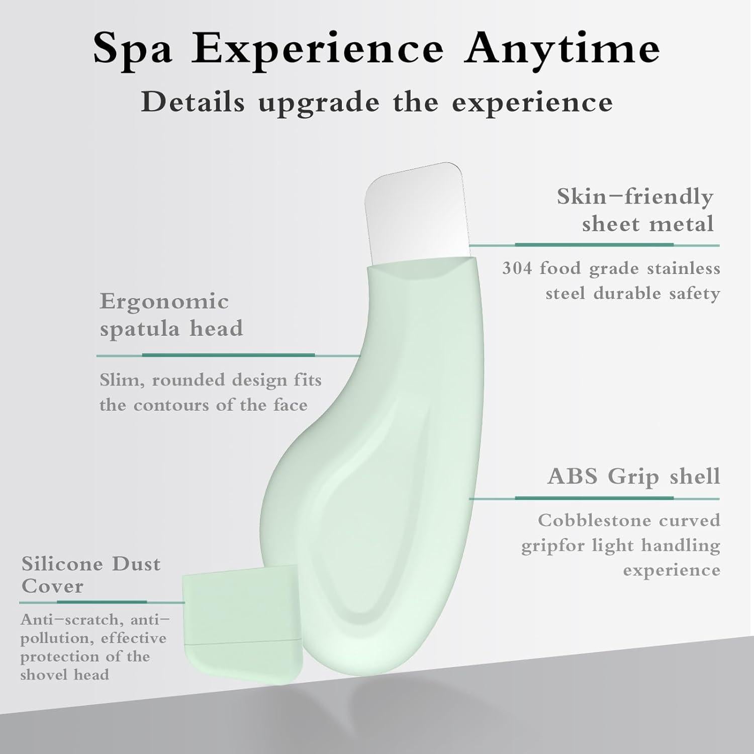 Raspador de Puntos Negros Sookga Silicona Verde 12cm