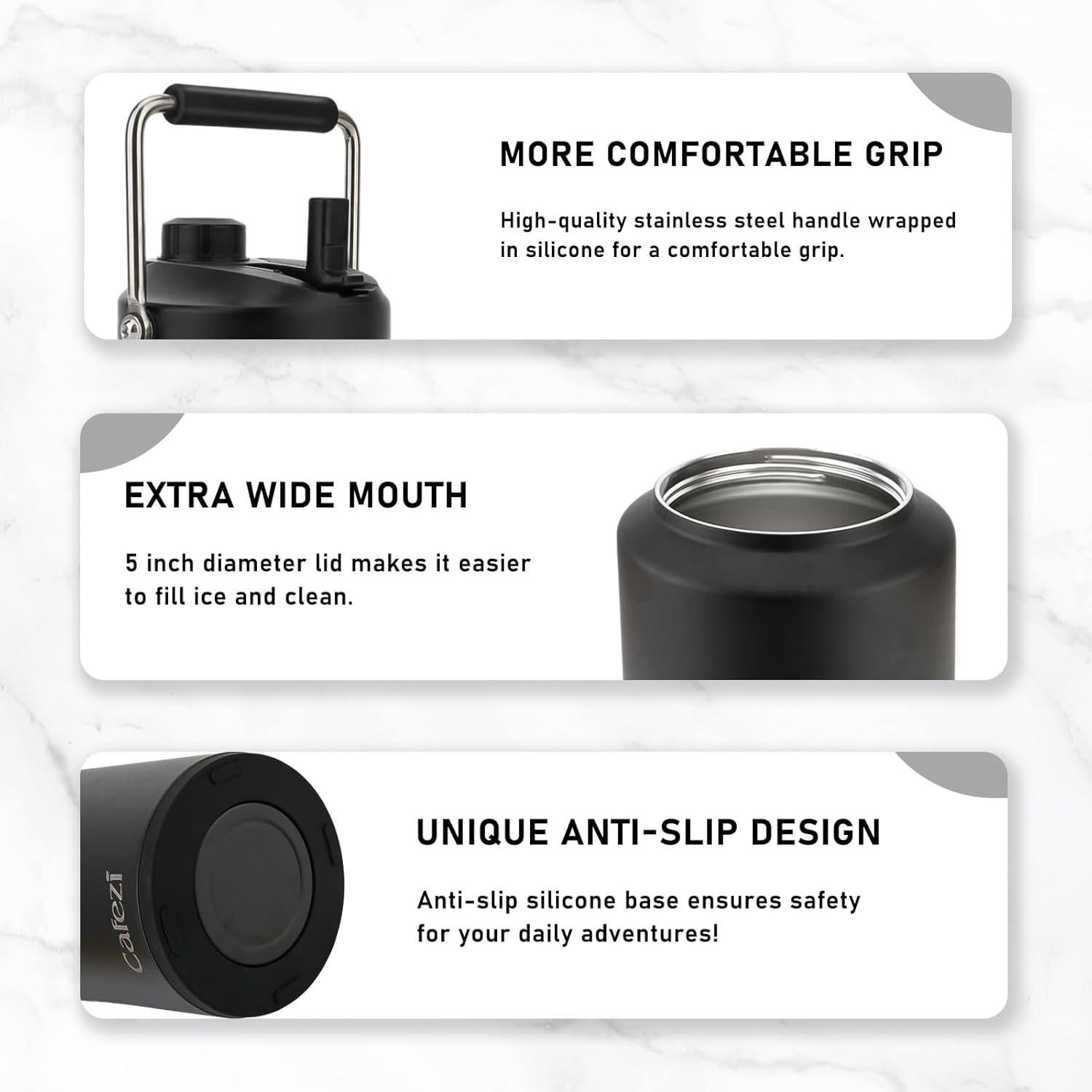 Jarra de Agua Cafezi 3.79L Tapa 2-en-1 Aislada