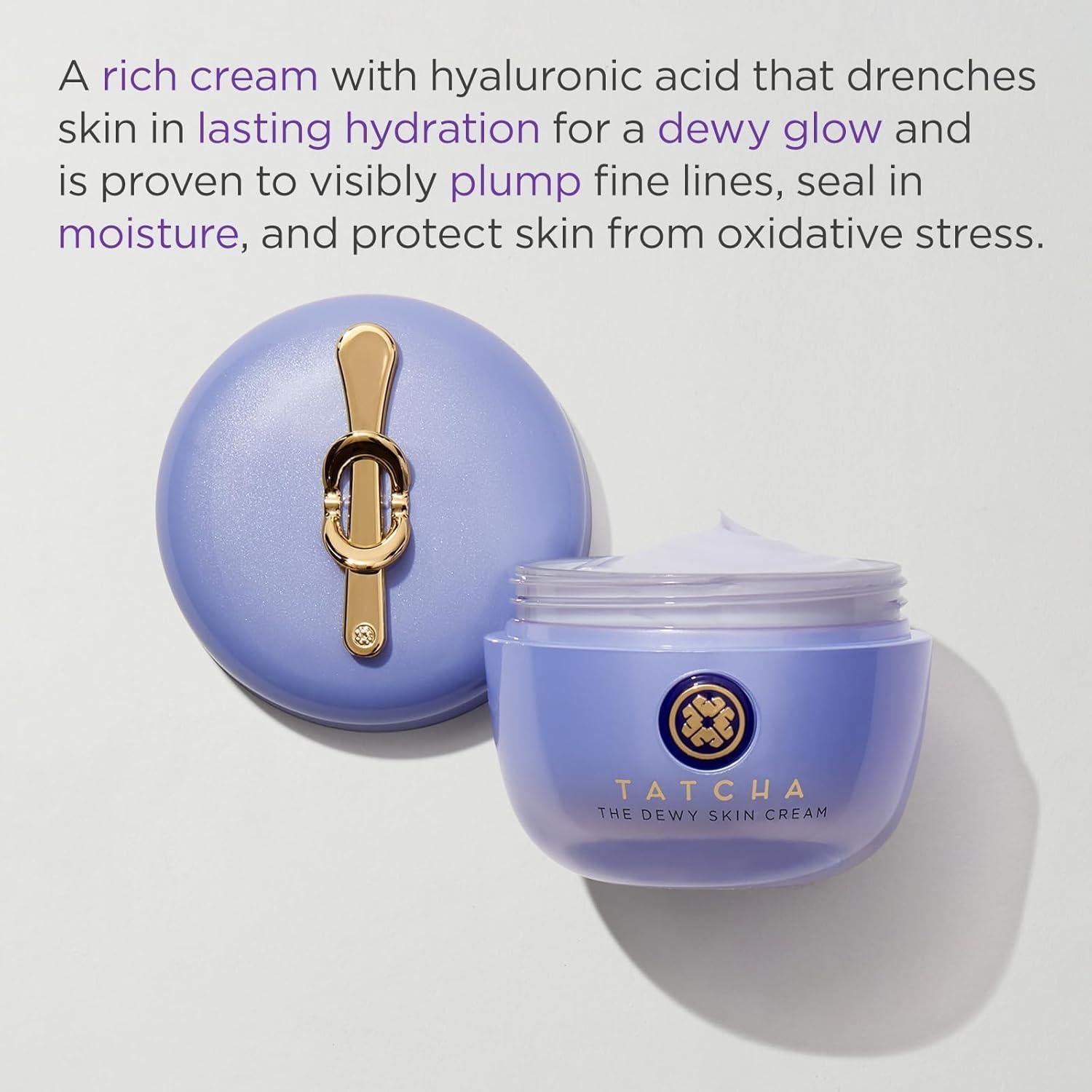 Crema Hidratante TATCHA Dewy 50 ml para Piel Seca y Mixta