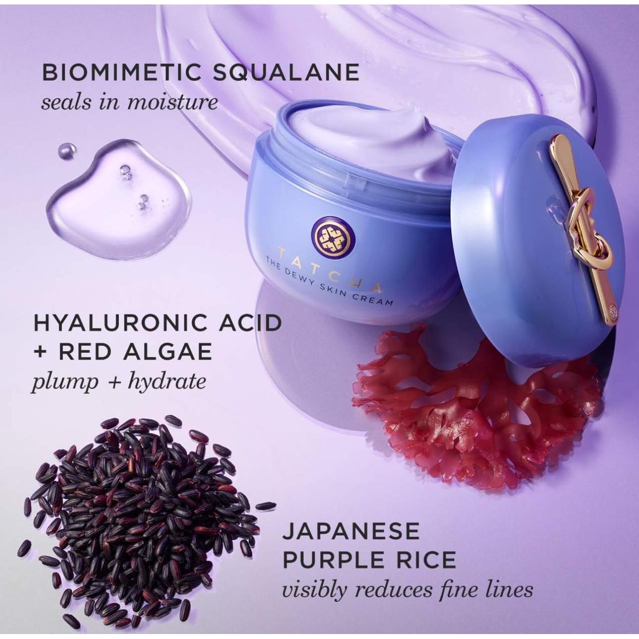 Crema Hidratante TATCHA Dewy 50 ml para Piel Seca y Mixta