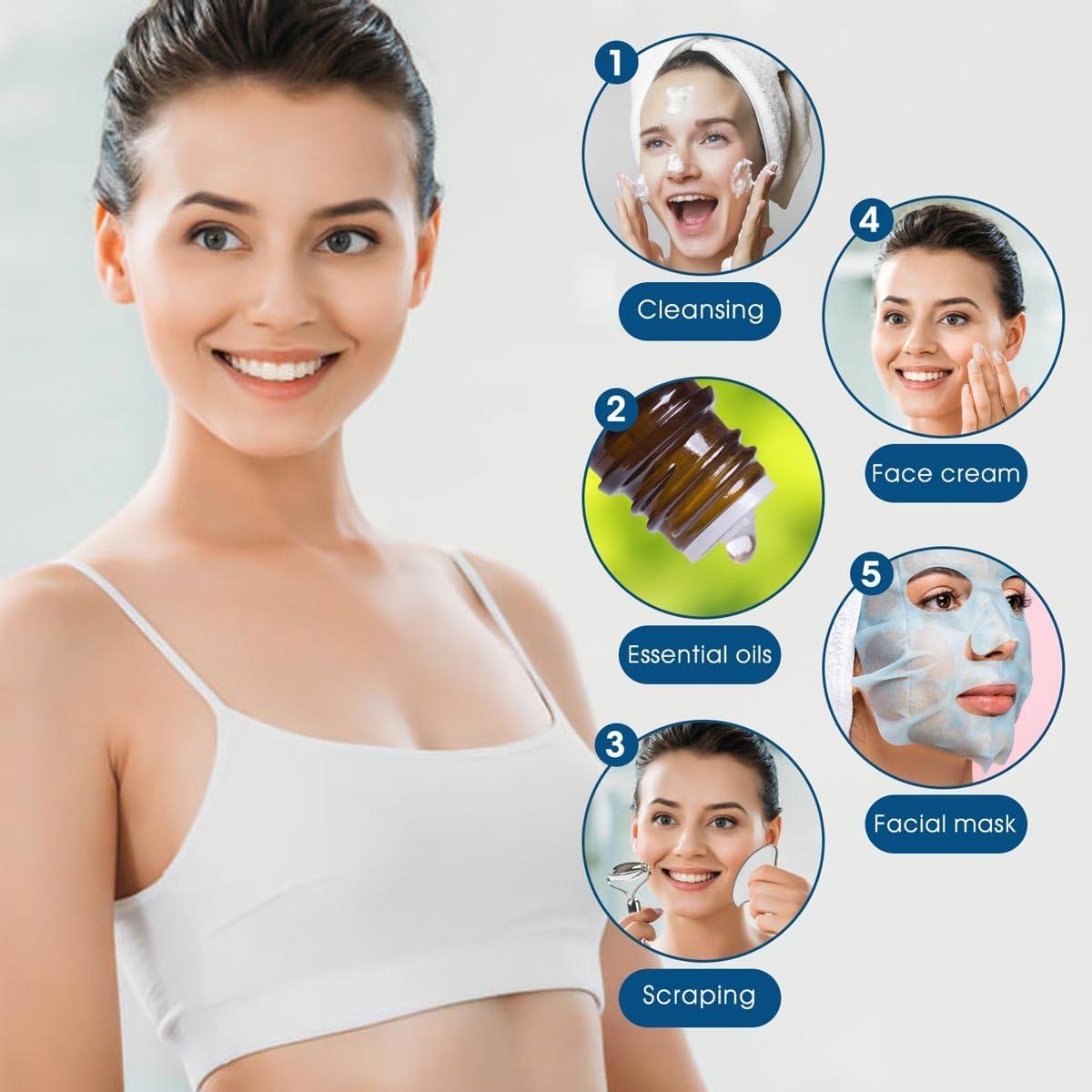 Rodillo Facial Bealihelp Acero Inoxidable Masajeador