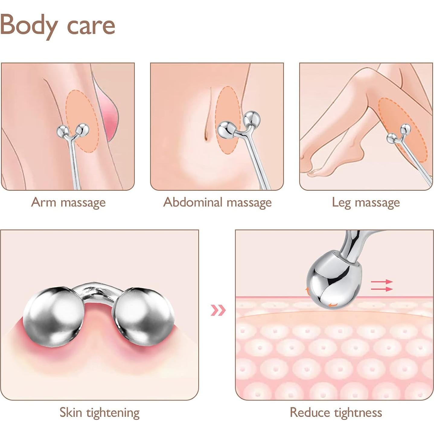 Rodillo Facial Tekson 3D Antienvejecimiento Zinc 17.78cm