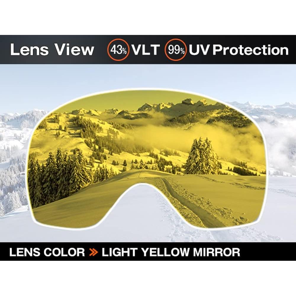 Lente de Reemplazo Oakley Airbrake Espejo Amarillo Claro UV