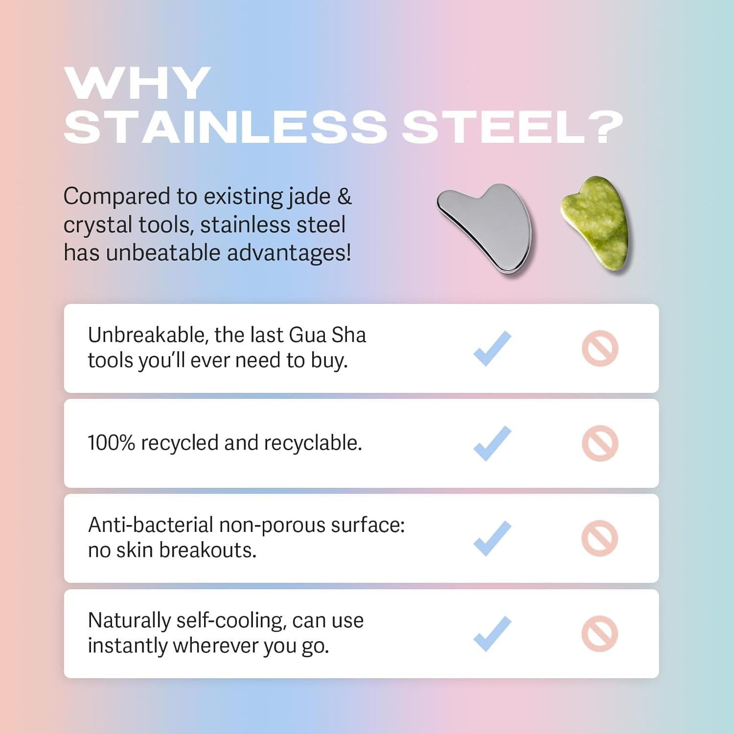 Rodillo Facial Sacheu Acero Inoxidable Drenaje Linfático