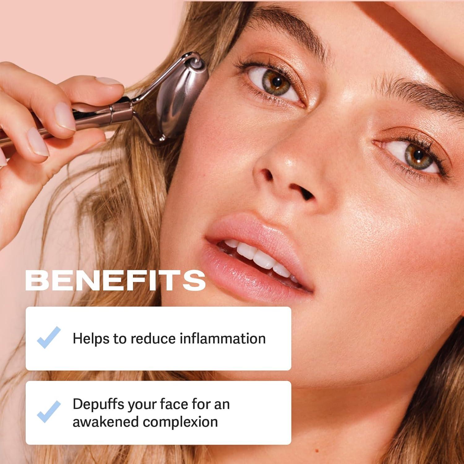 Rodillo Facial Sacheu Acero Inoxidable Drenaje Linfático