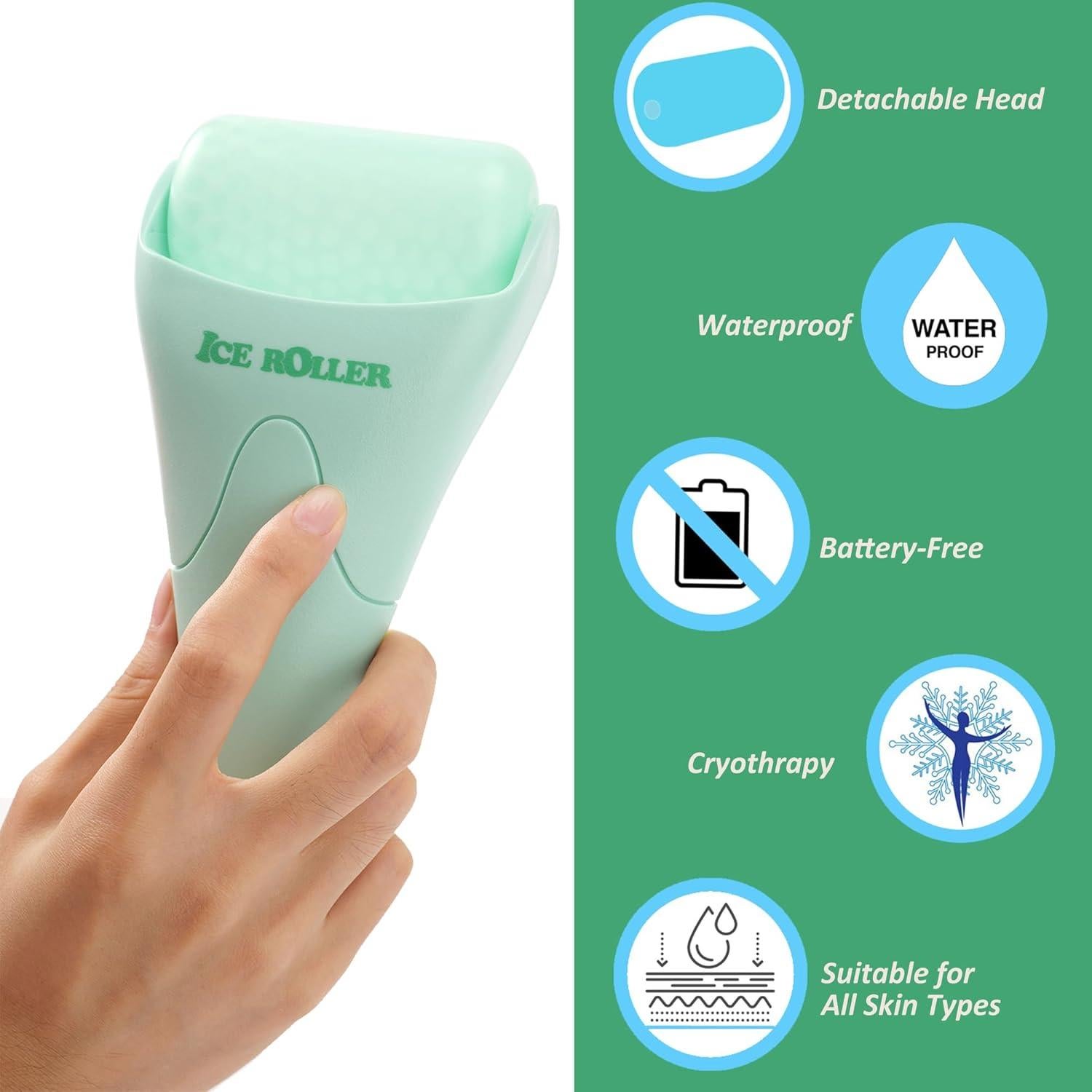 Rodillo de Hielo Wonderwin 2 Piezas para Masaje Facial