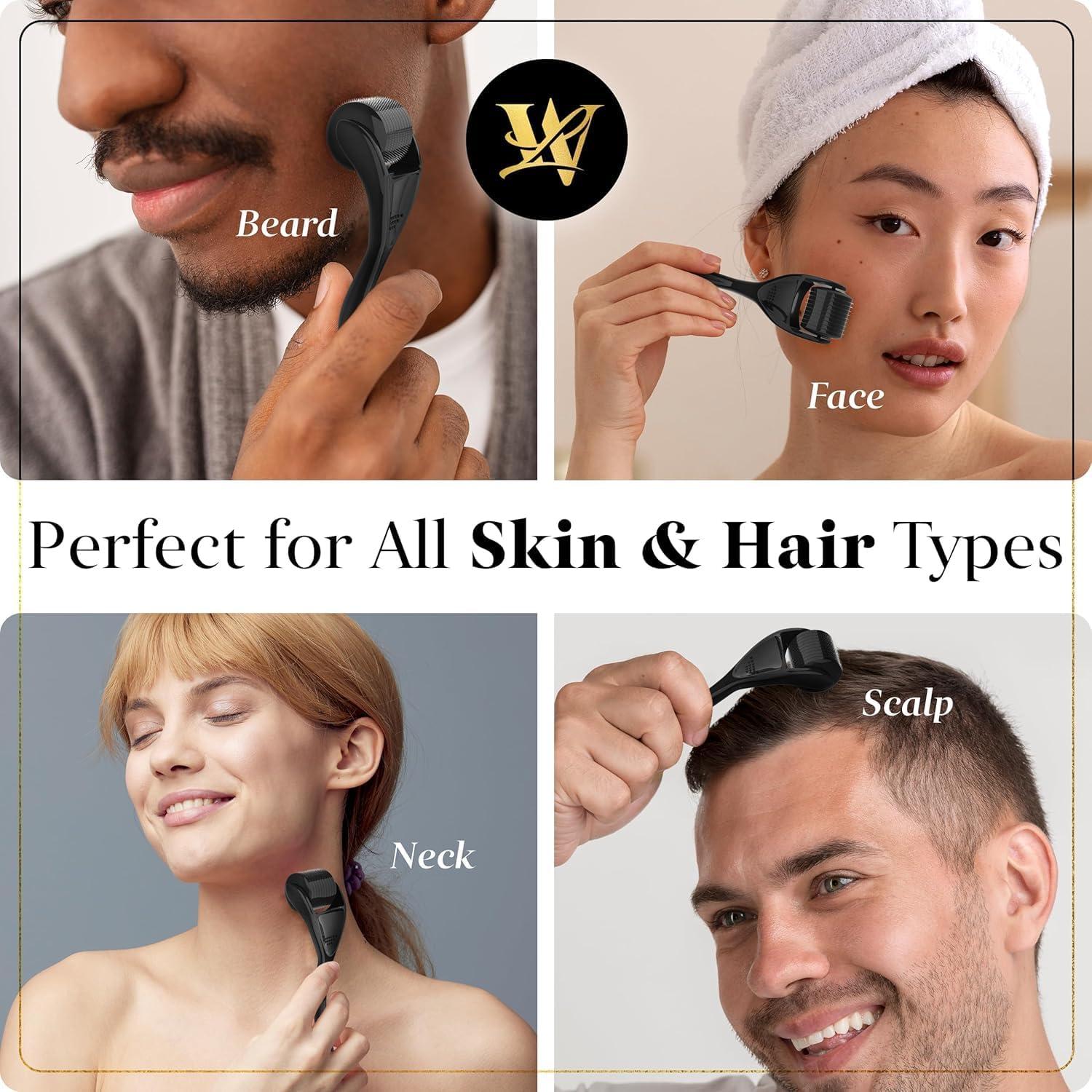 Rodillo Derma Lexi White 0.25mm para Piel y Cabello