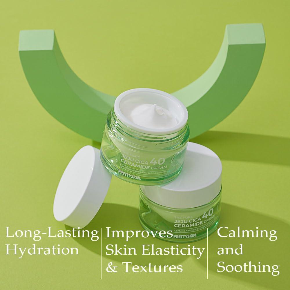 Crema en Gel Hidratante Facial Prettyskin 40% Centella Asiática 51ml