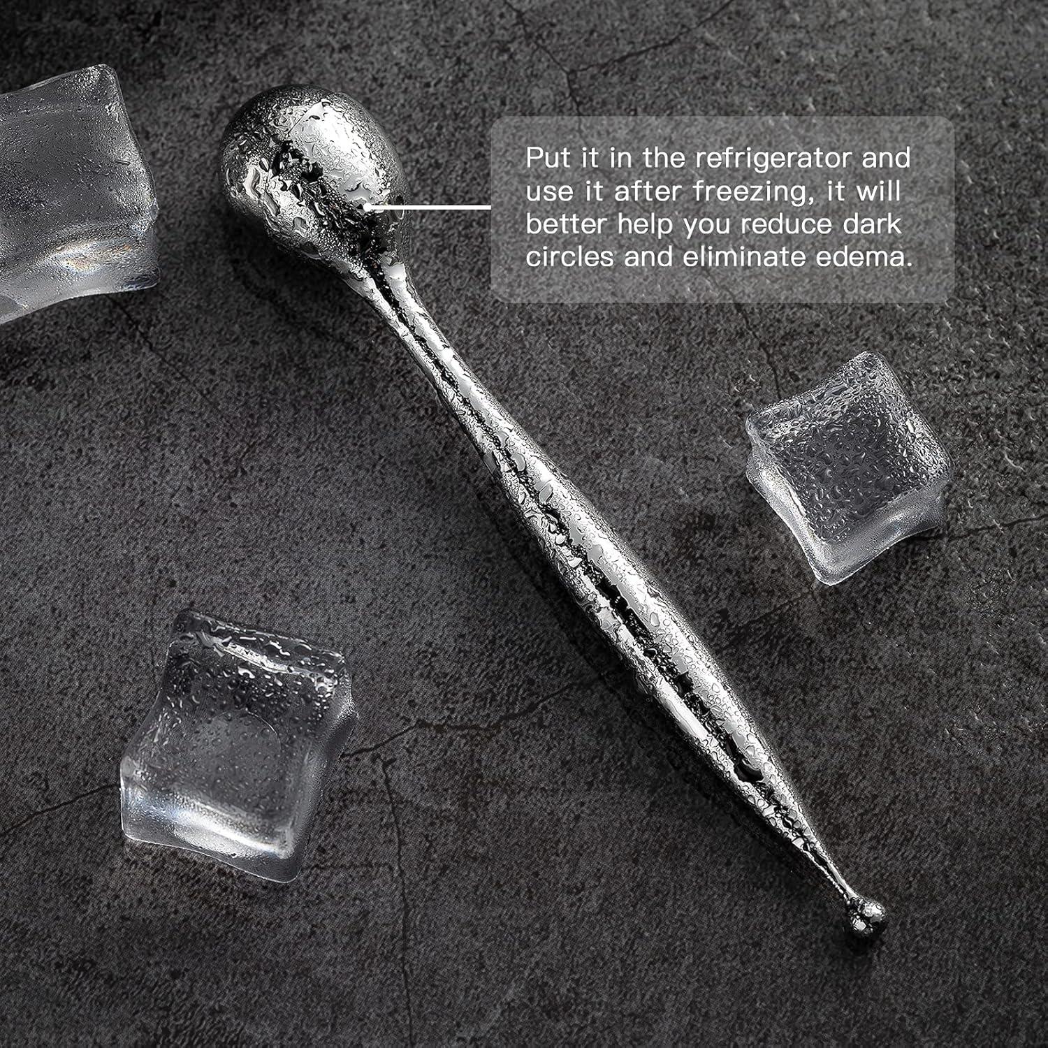 Varita Masajeadora Facial Lisapack con Rodillo de Metal