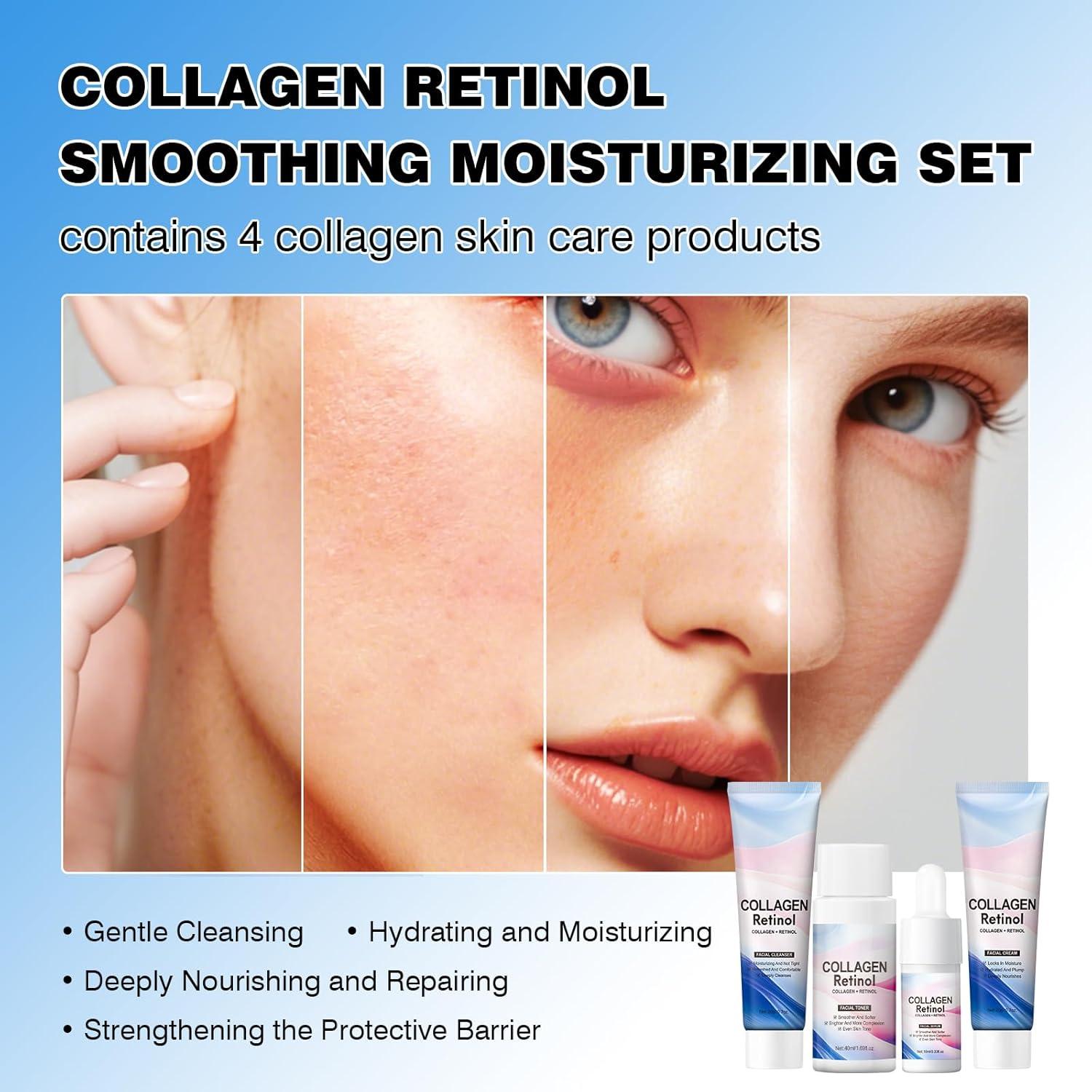 Kit de Cuidado de Piel BIYING con Colágeno y Retinol 4 Piezas